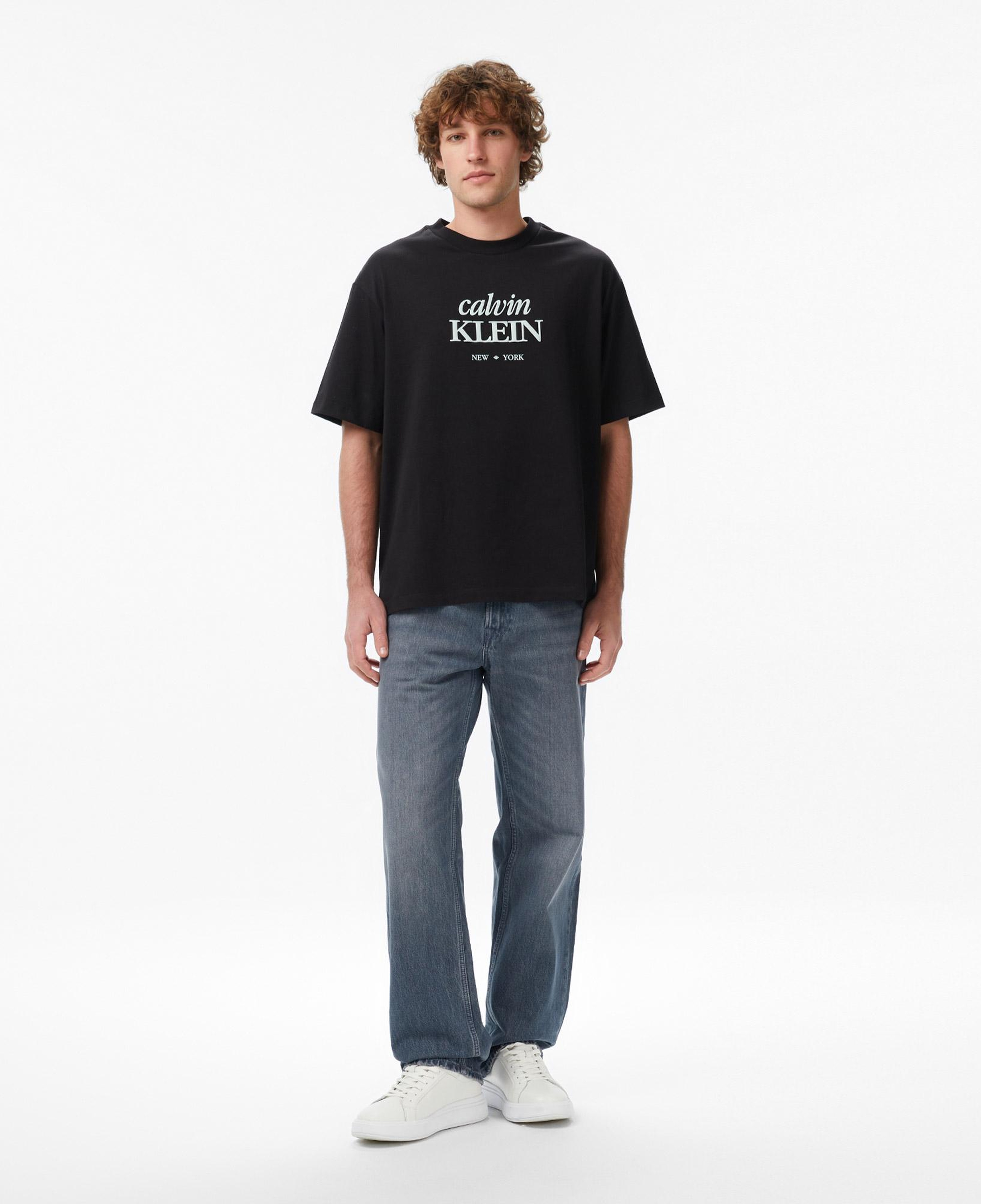 Calvin Klein 16S Diamond Grap Erkek Siyah T-Shirt