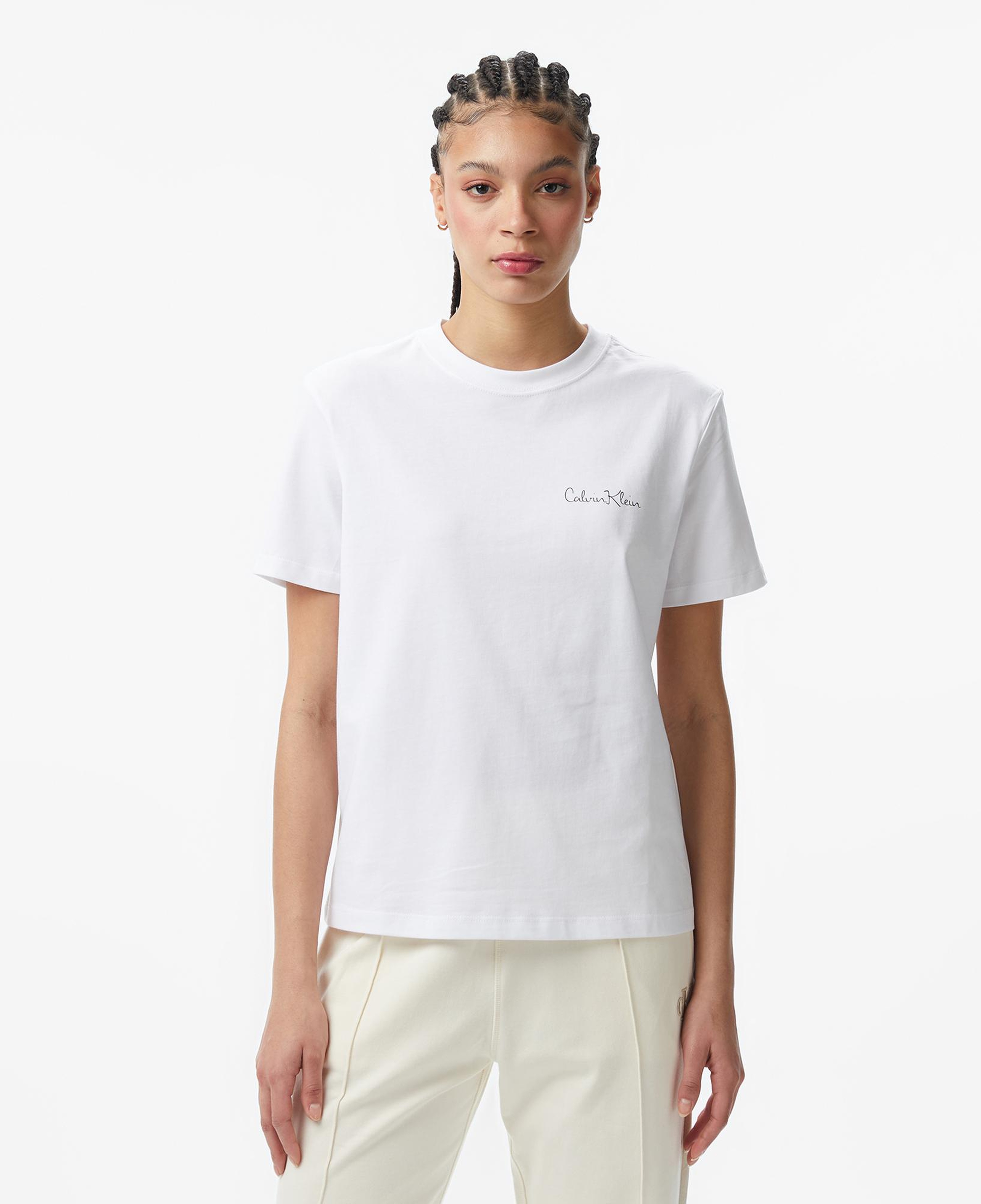 Calvin Klein Classic Graphic Kadın Beyaz T-Shirt