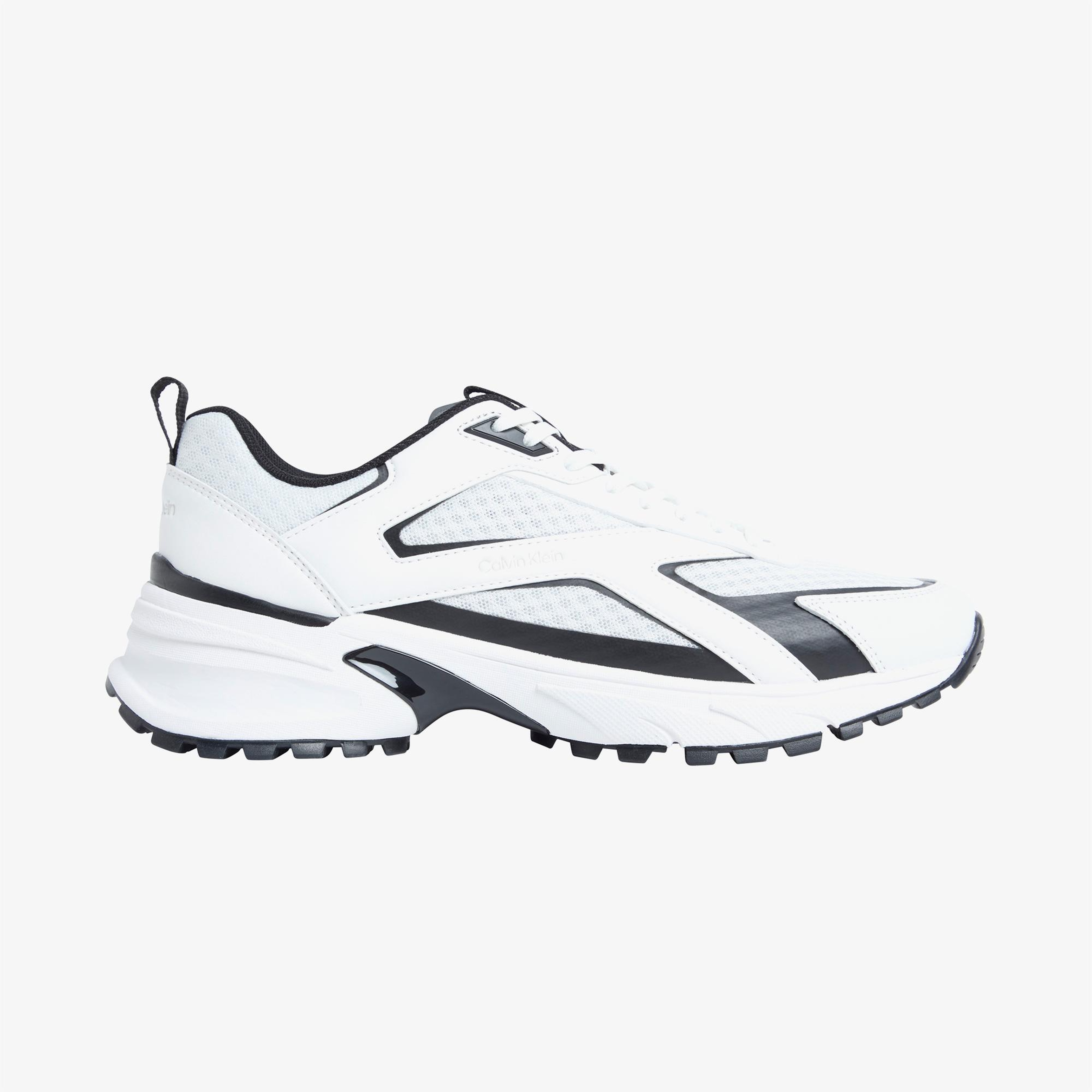 Calvin Klein Hike Runner Laceup Strip Erkek Beyaz Sneaker