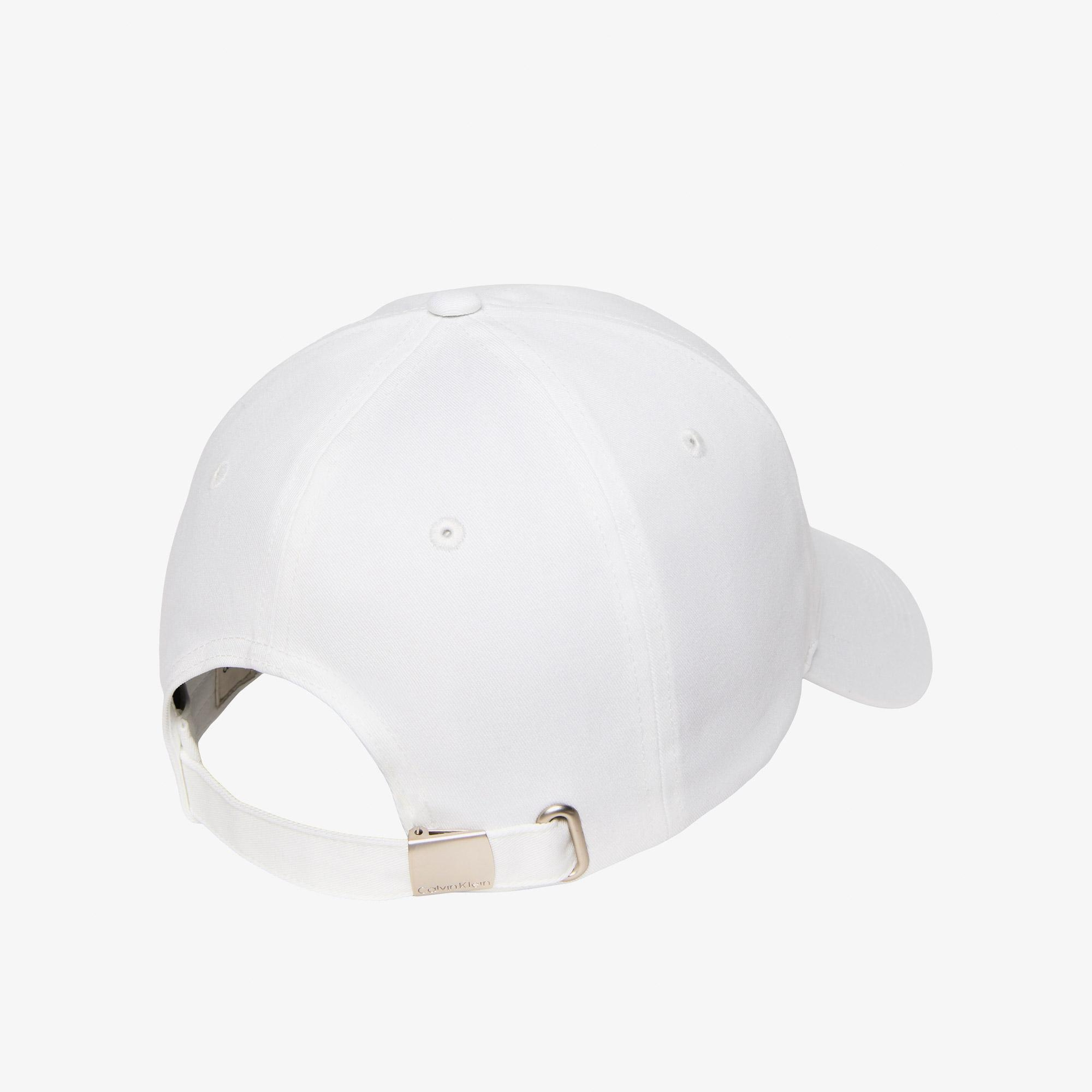 Calvin Klein Monologo Printed Baseball Erkek Beyaz Şapka