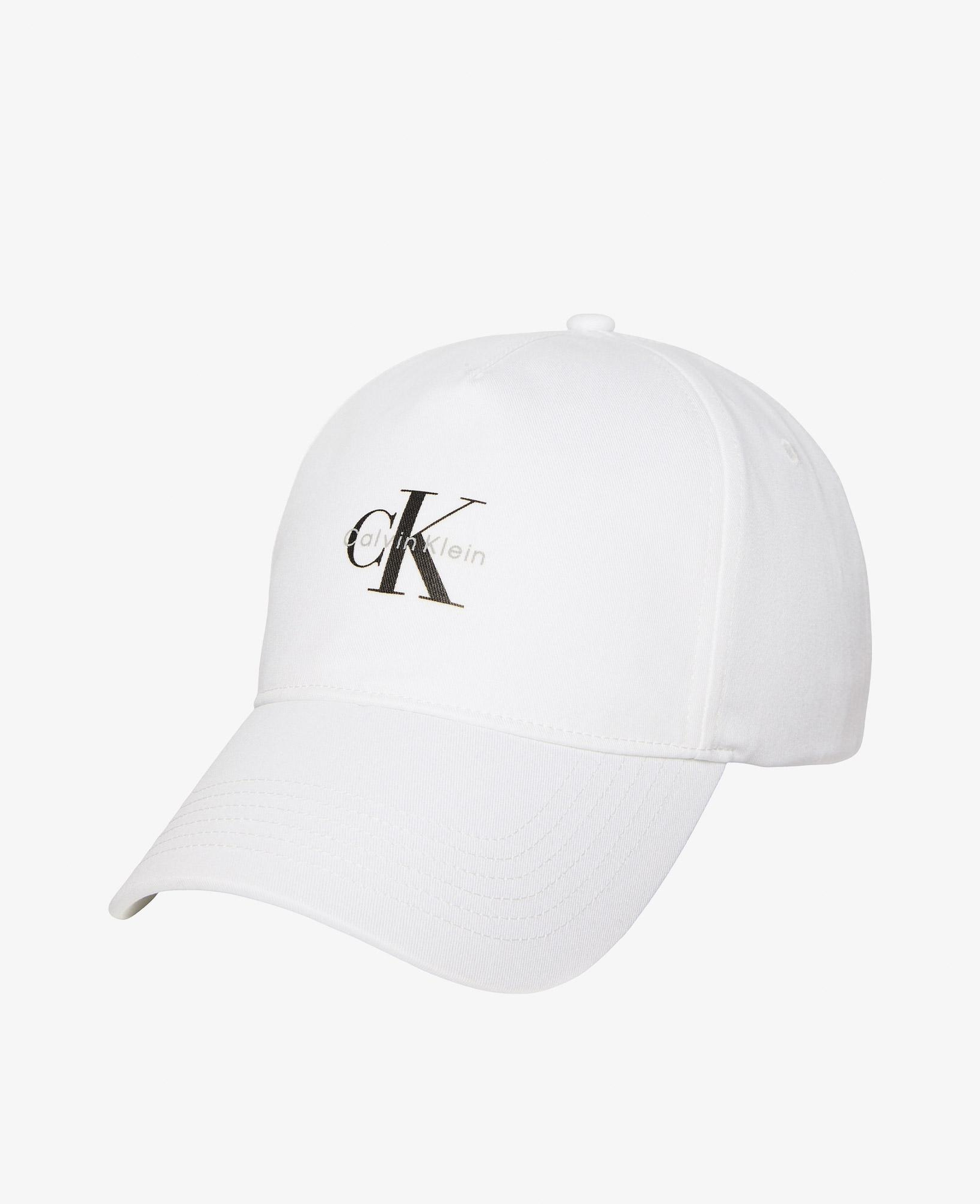 Calvin Klein Monologo Printed Baseball Erkek Beyaz Şapka