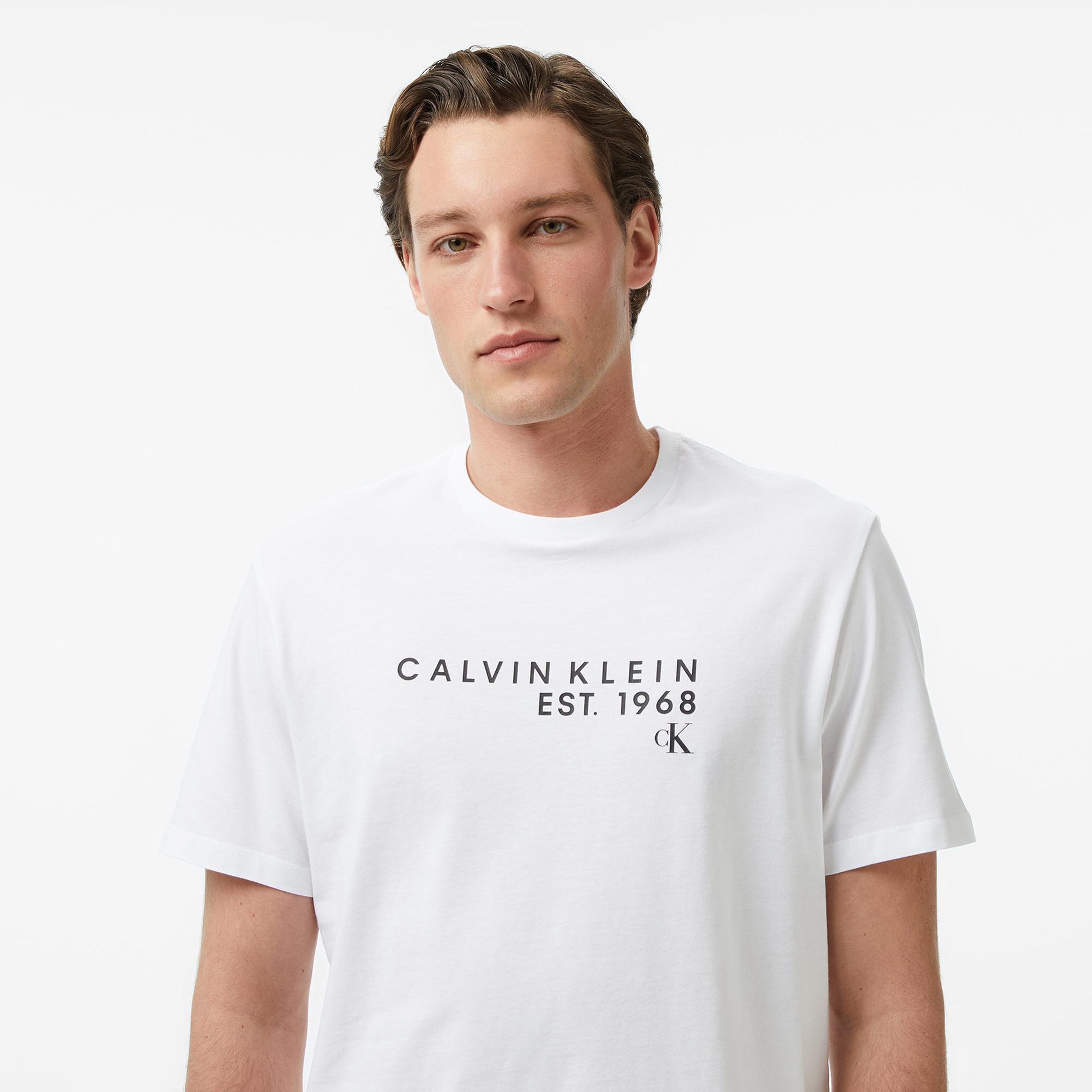 Calvin Klein Graphic Erkek Beyaz T-Shirt
