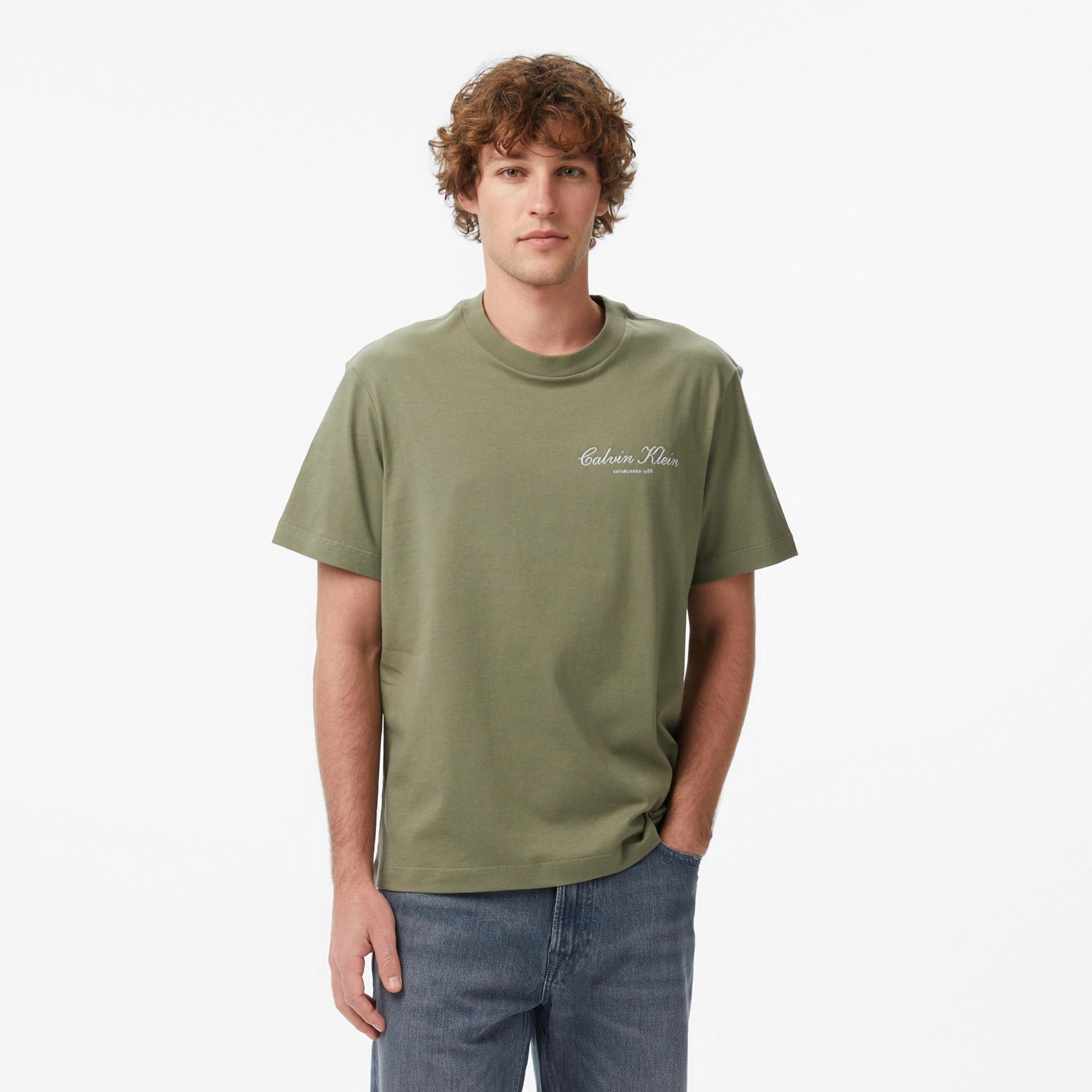 Calvin Klein 20S March Graphic Seasonal Erkek Haki T-Shirt