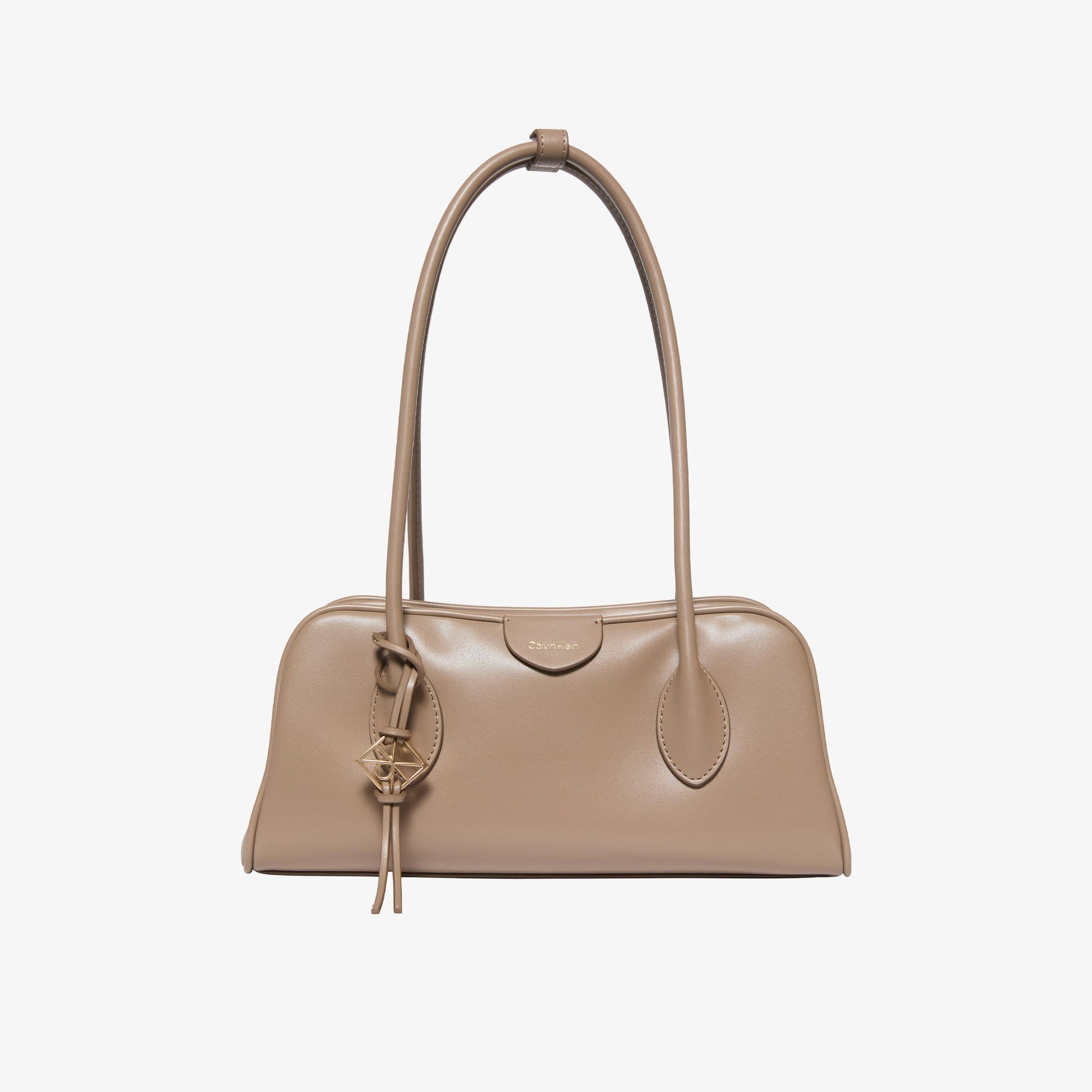 Calvin Klein Emblem Trio Shoulder Kadın Kahverengi Çapraz Çanta