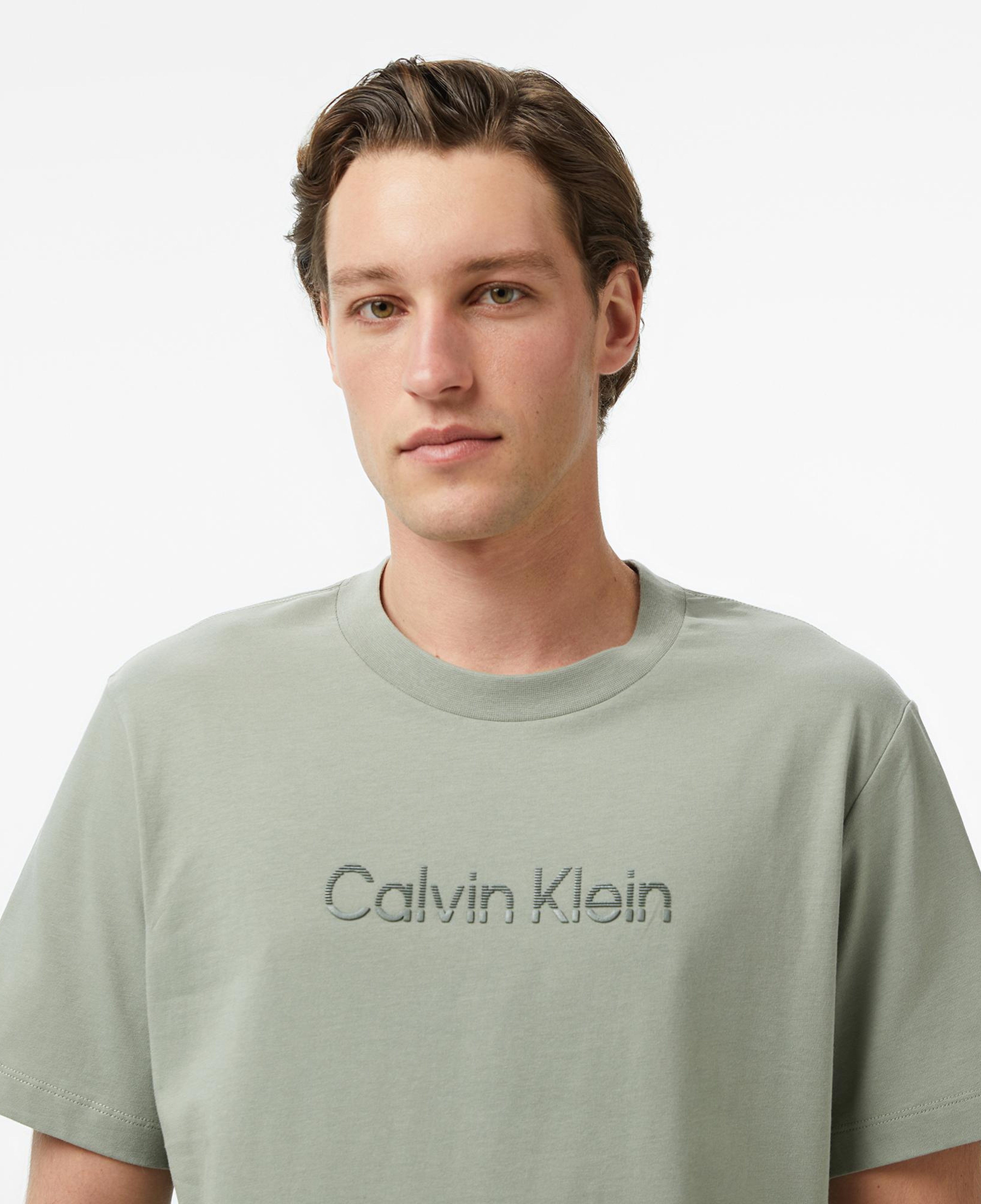 Calvin Klein 20S Sportswear Grap Erkek Bej T-Shirt