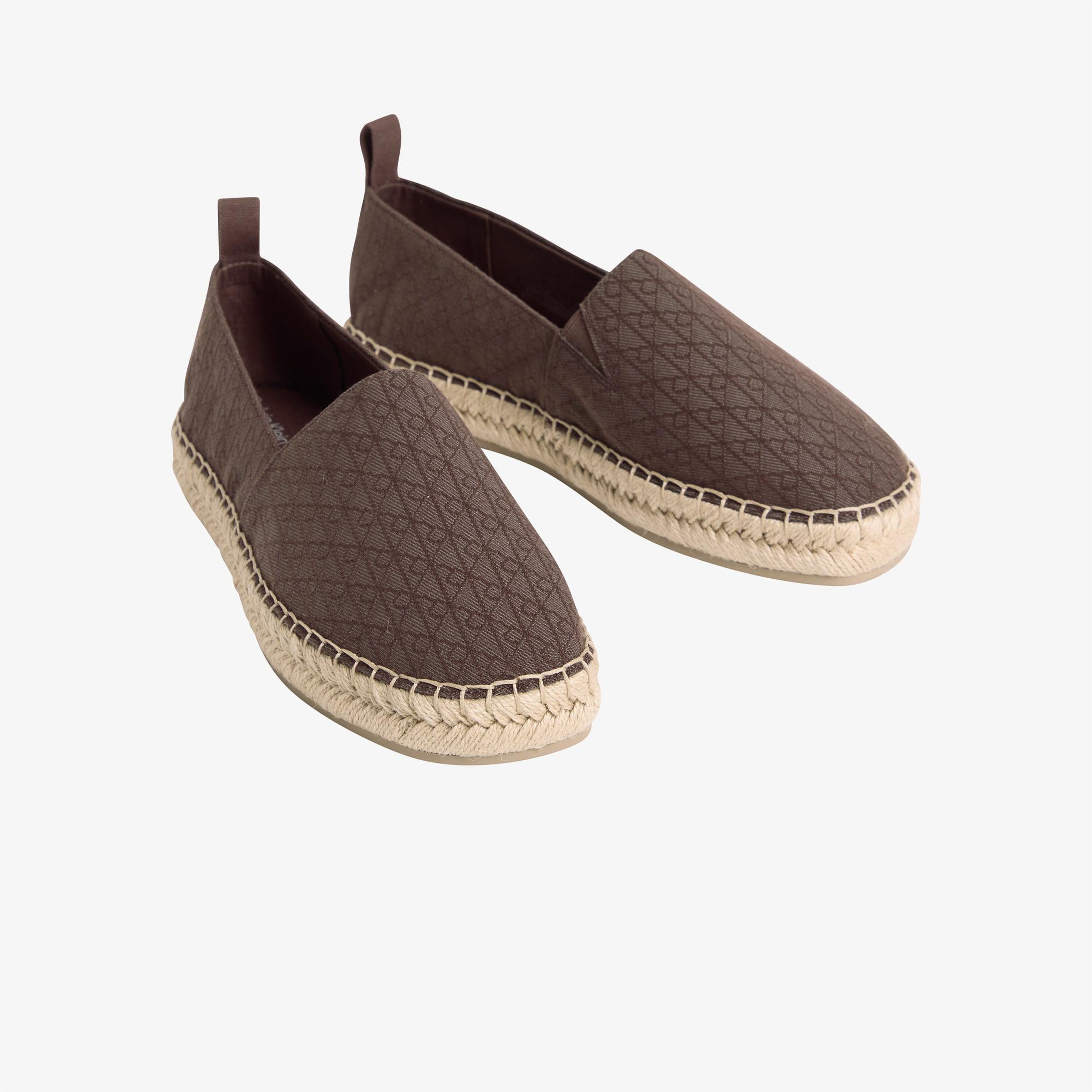 Calvin Klein Oblique Kadın Kahverengi Espadril