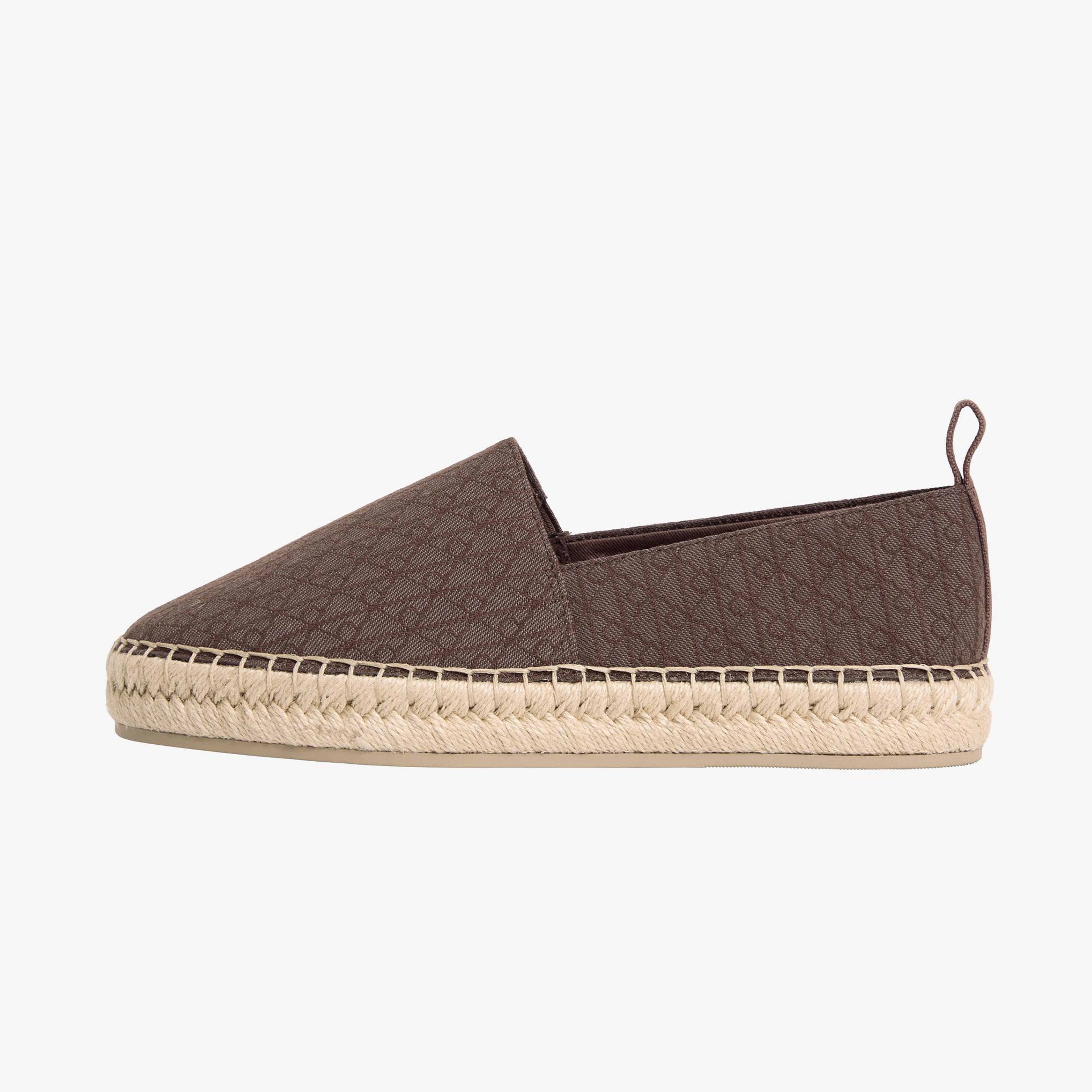 Calvin Klein Oblique Kadın Kahverengi Espadril