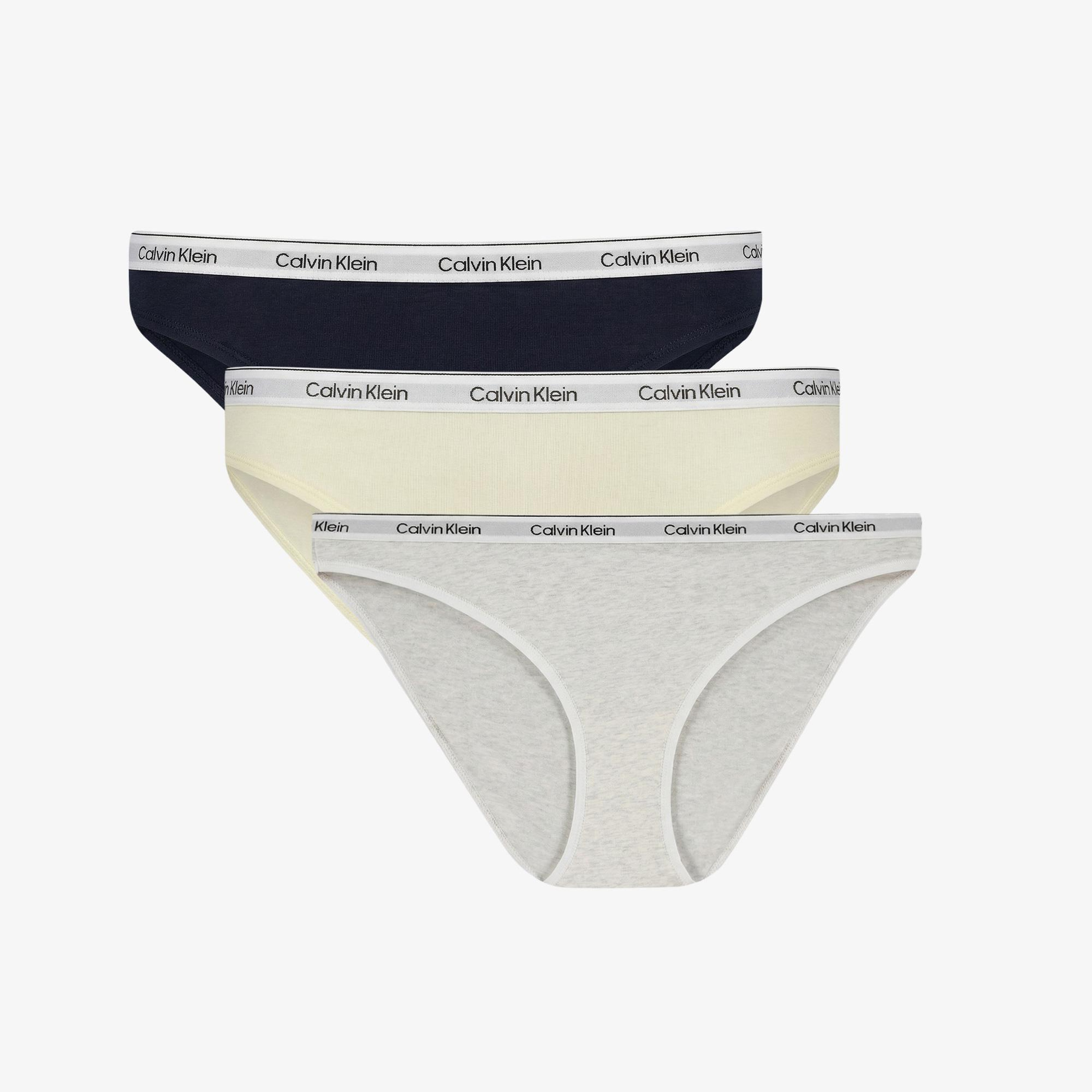 Calvin Klein 3'lü Kadın Yeşil Külot