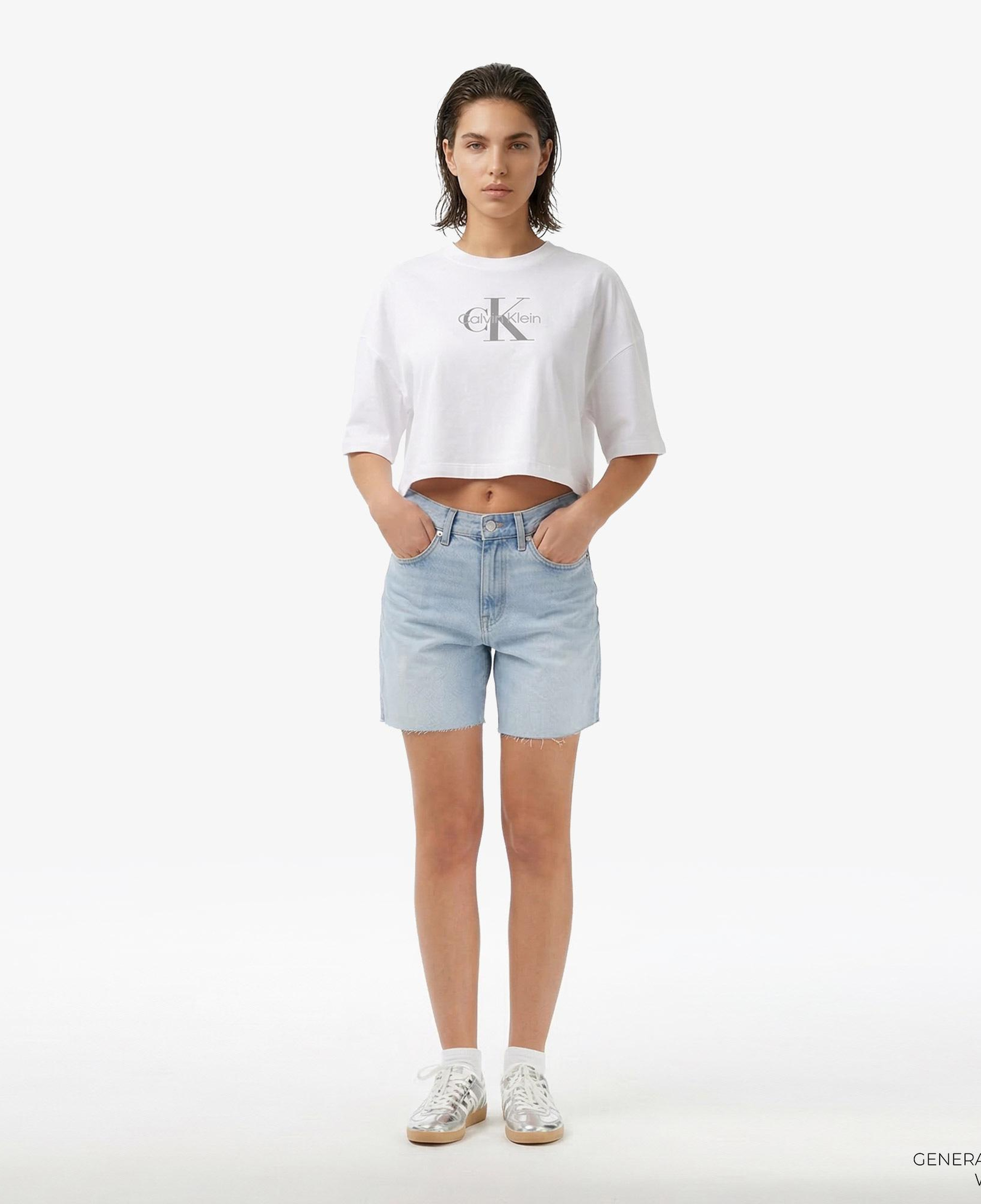 Calvin Klein 90S 6 in Washed Luther Kadın Mavi Şort