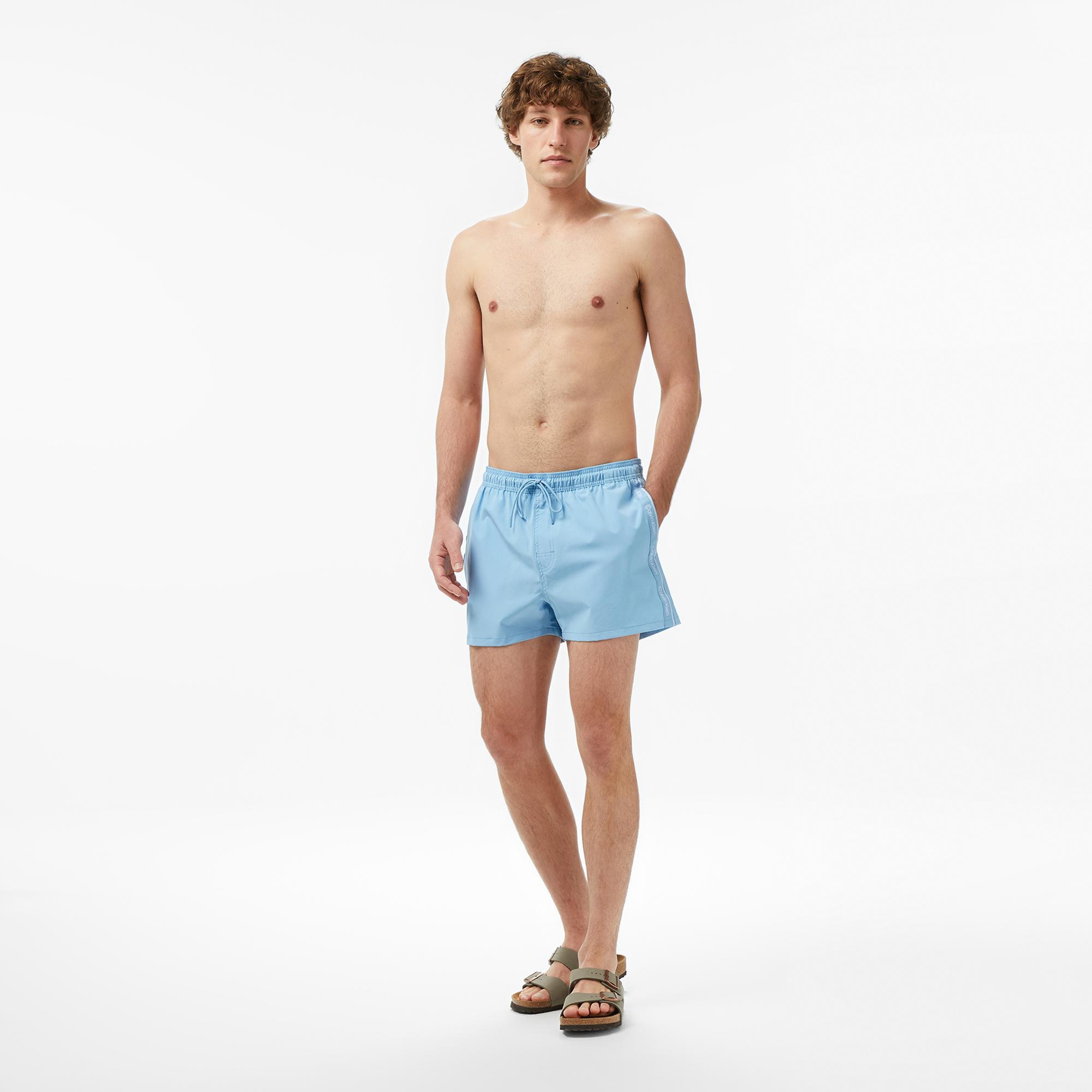 Calvin Klein Short Drawstring Erkek Mavi Deniz Şortu