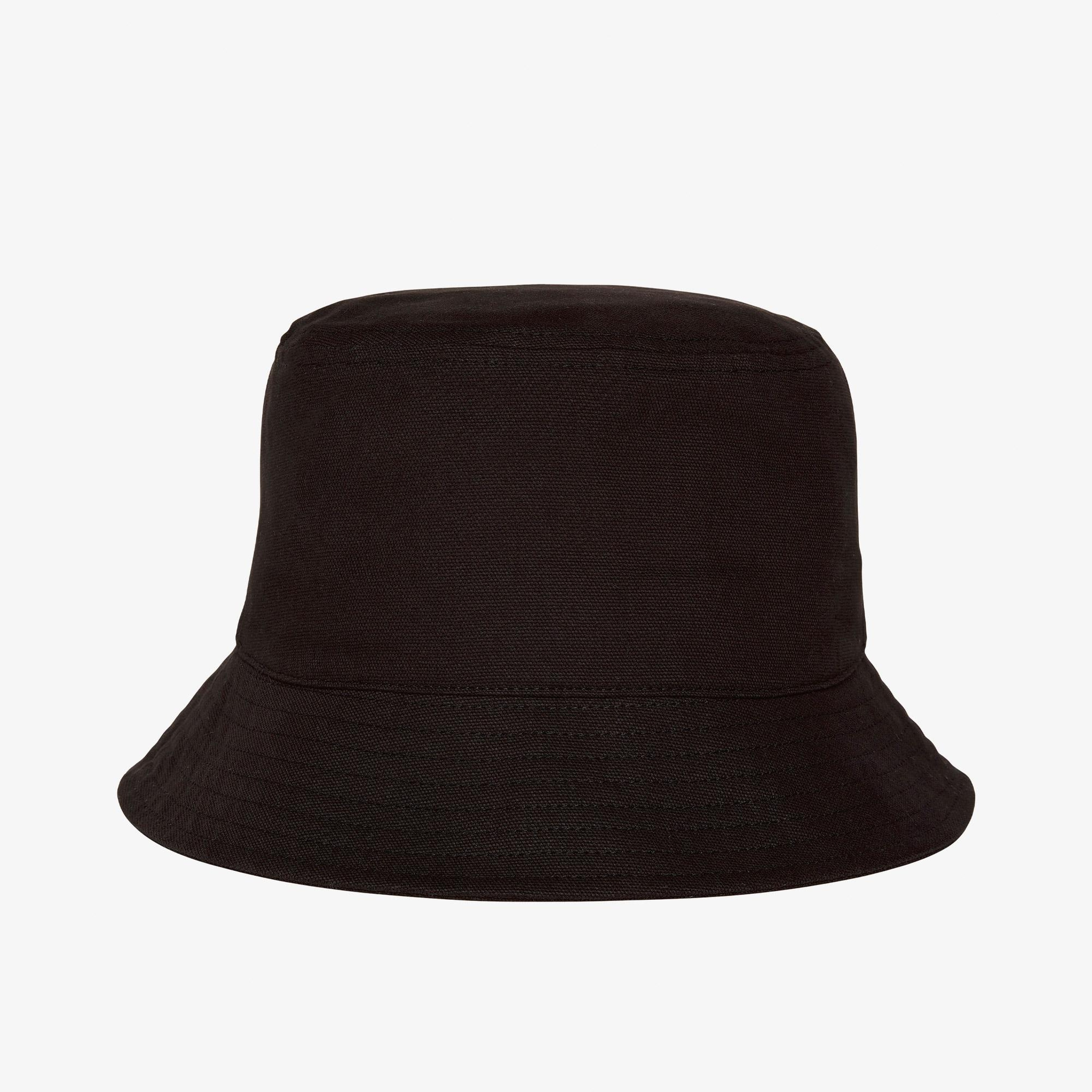 Calvin Klein Canvas Embossed Mono Stitch Kadın Siyah Şapka