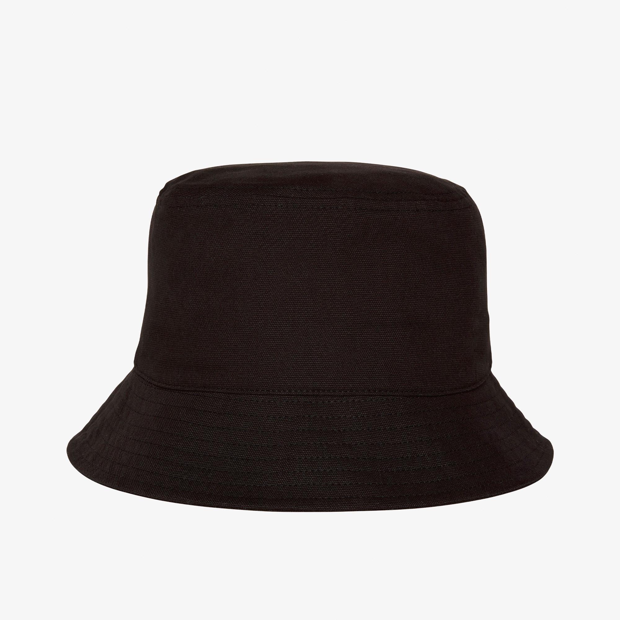 Calvin Klein Canvas Embossed Mono Stitch Kadın Siyah Şapka