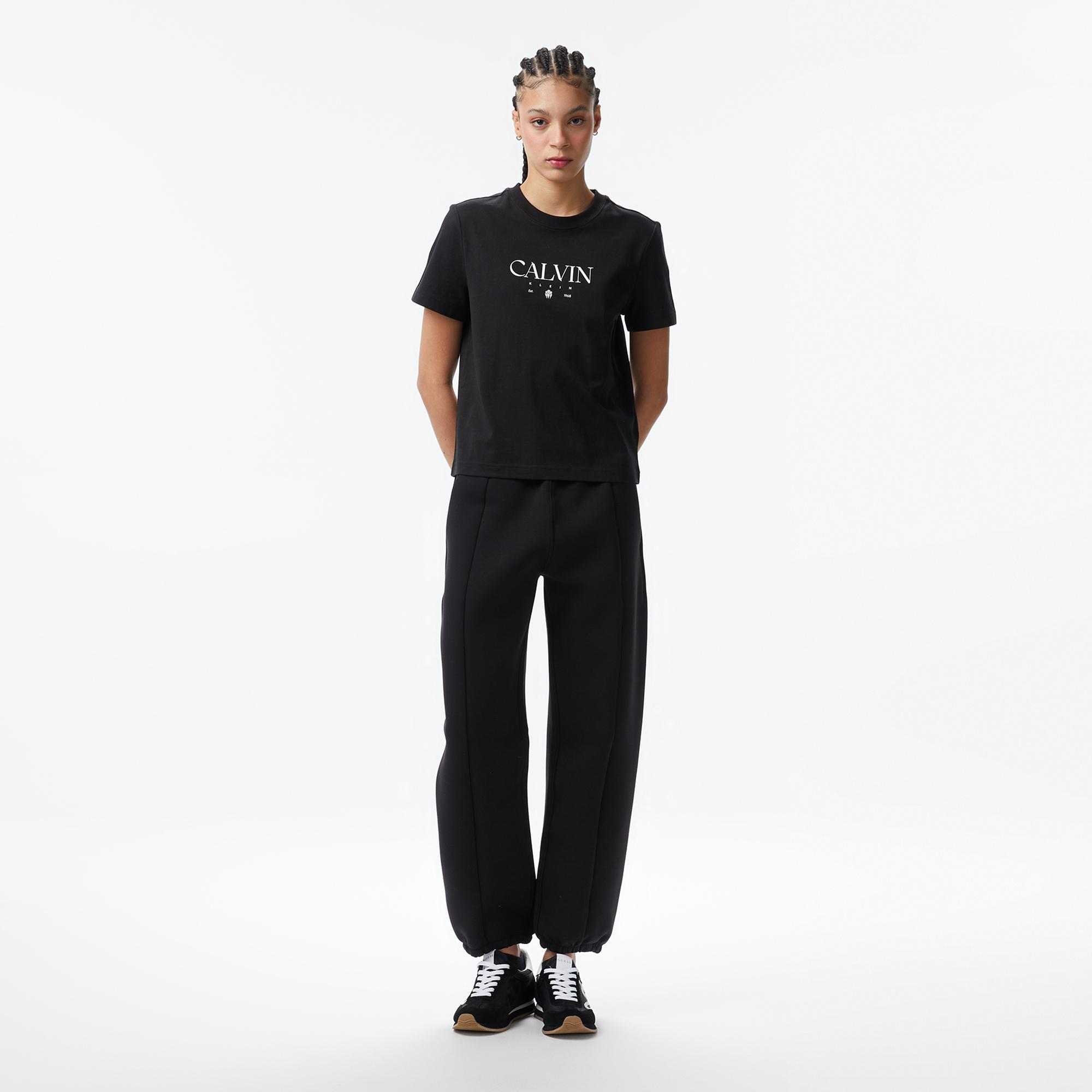 Calvin Klein Concept Graphic Kadın Siyah T-Shirt