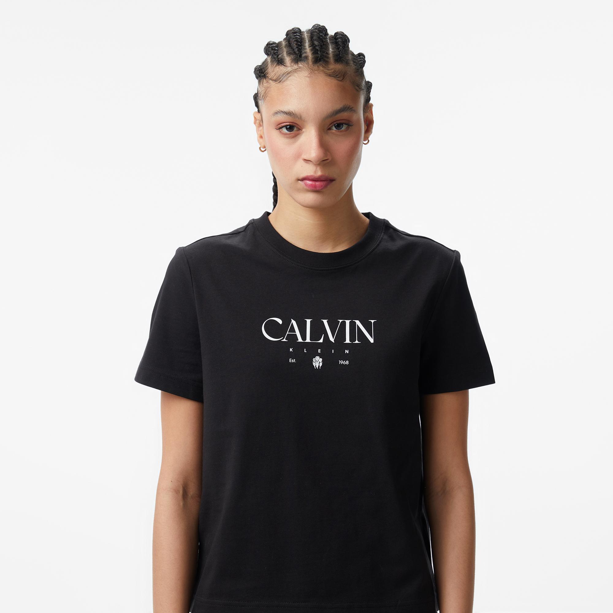 Calvin Klein Concept Graphic Kadın Siyah T-Shirt