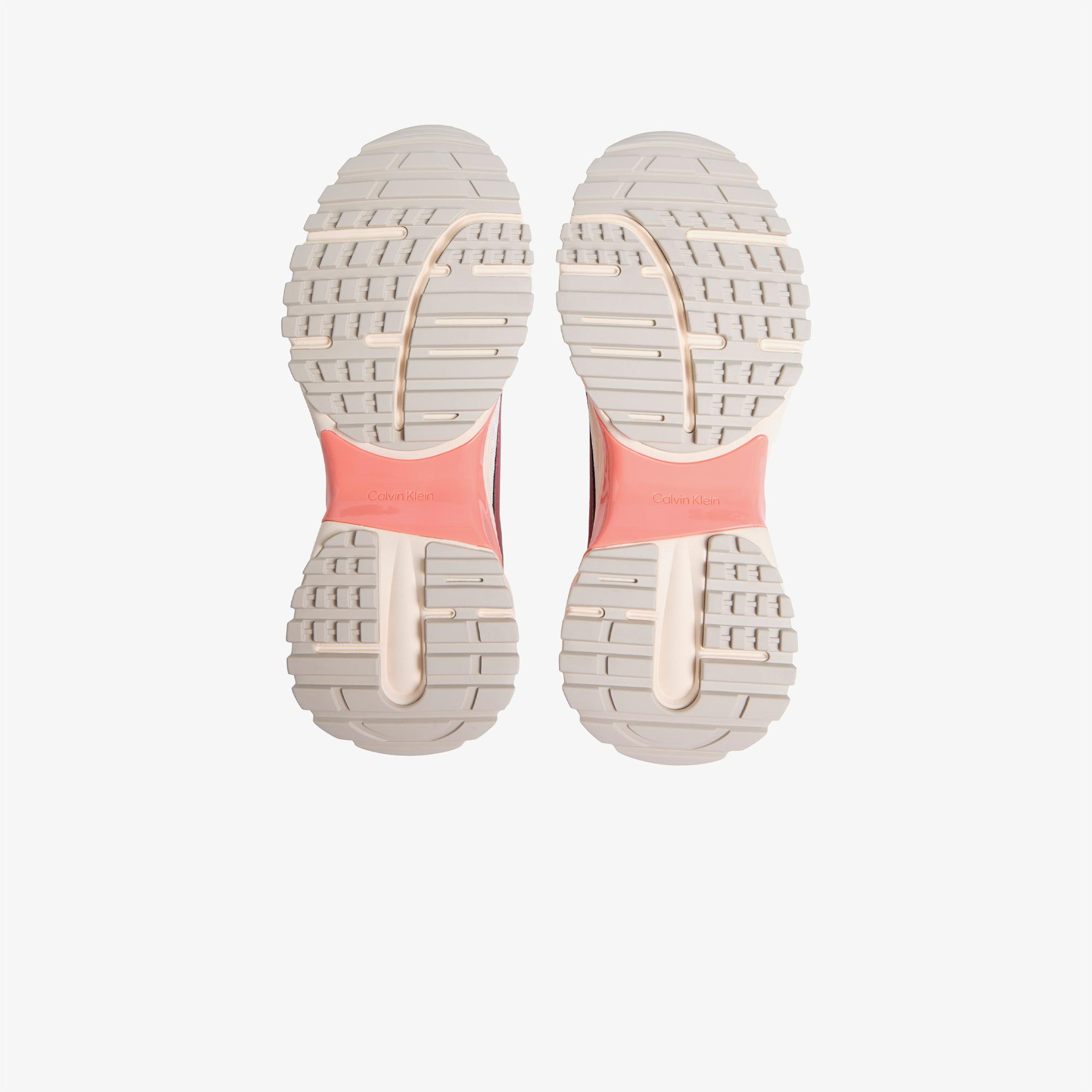 Calvin Klein Hike Run Stripe Mesh Kadın Bej Sneaker