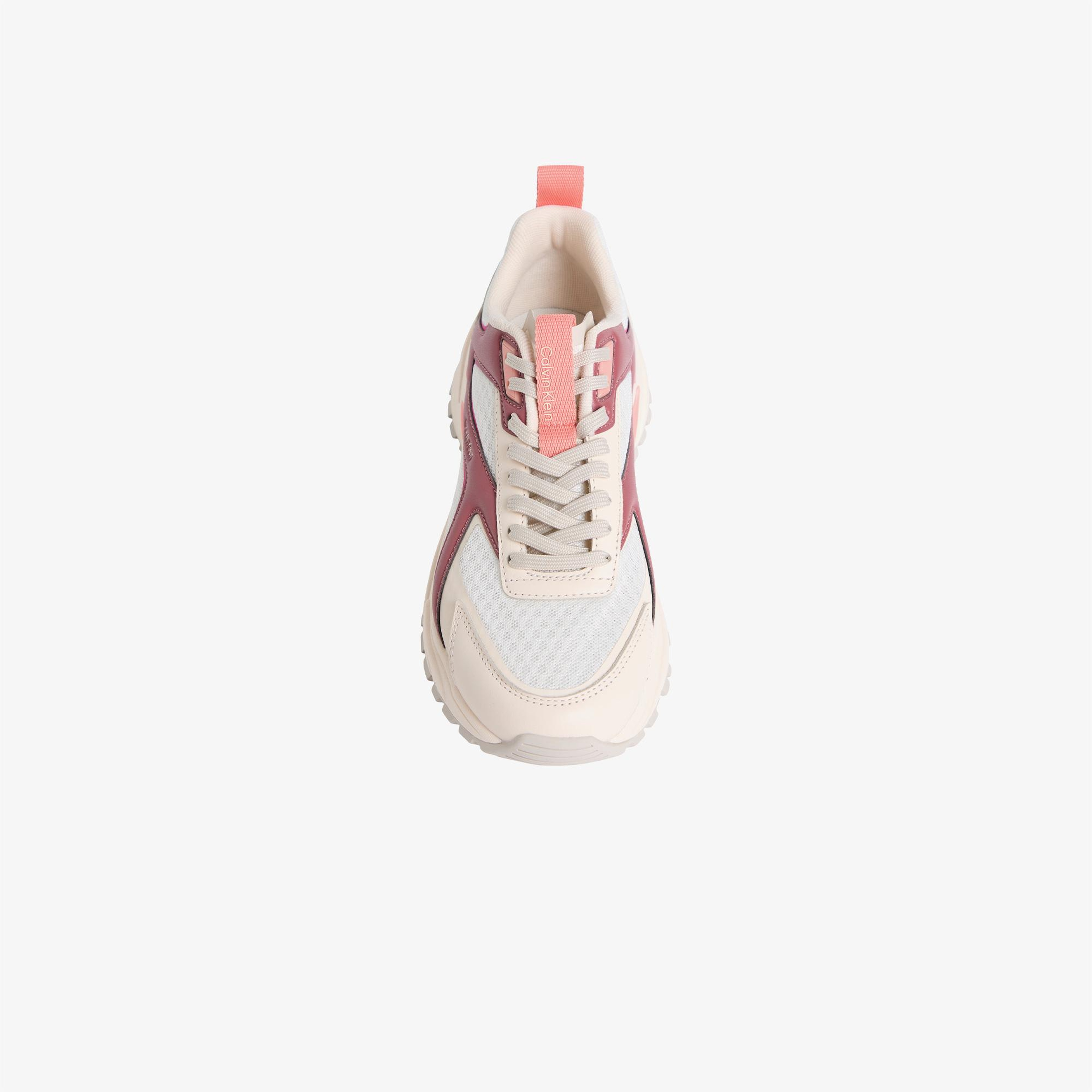 Calvin Klein Hike Run Stripe Mesh Kadın Bej Sneaker