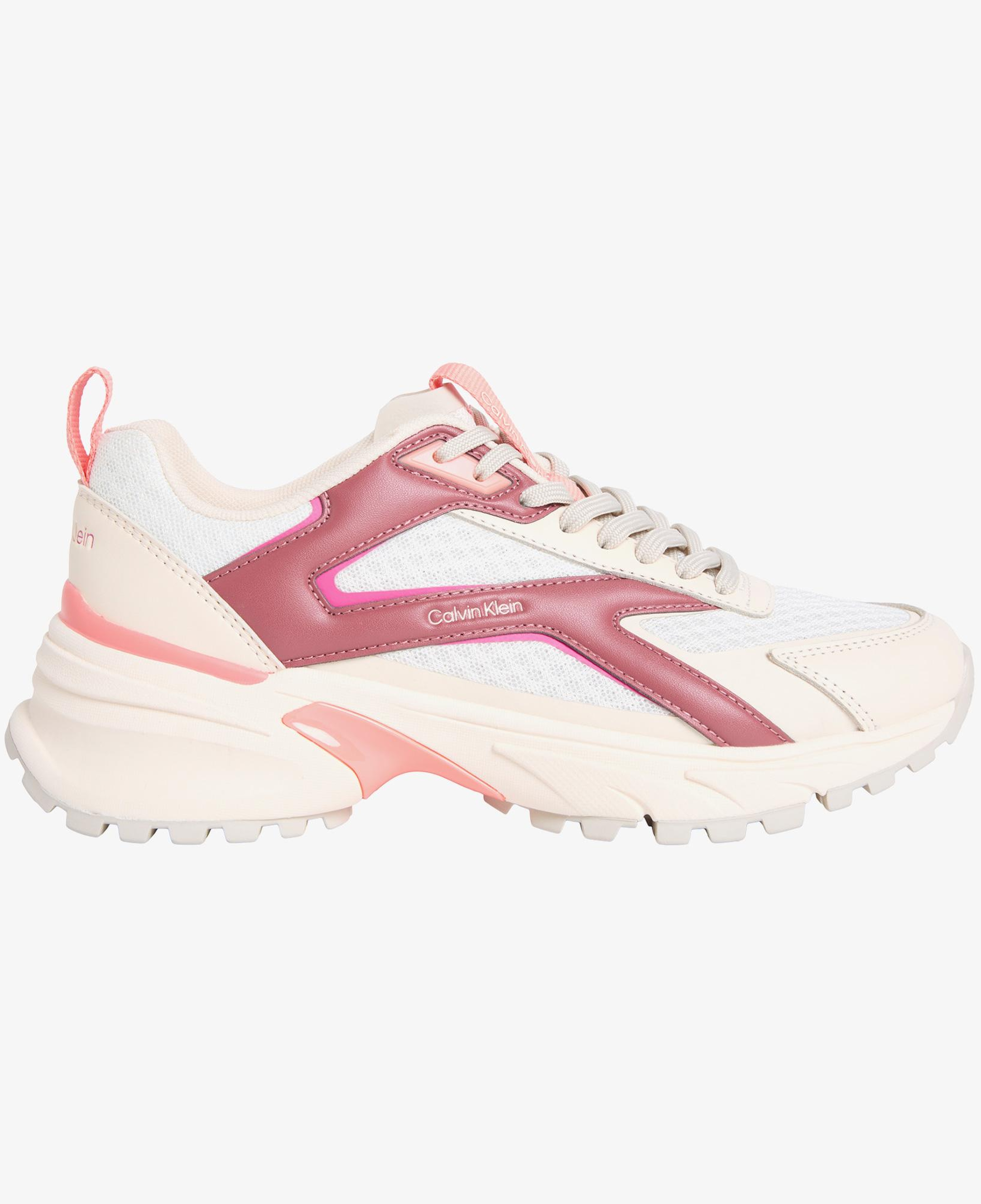 Calvin Klein Hike Run Stripe Mesh Kadın Bej Sneaker