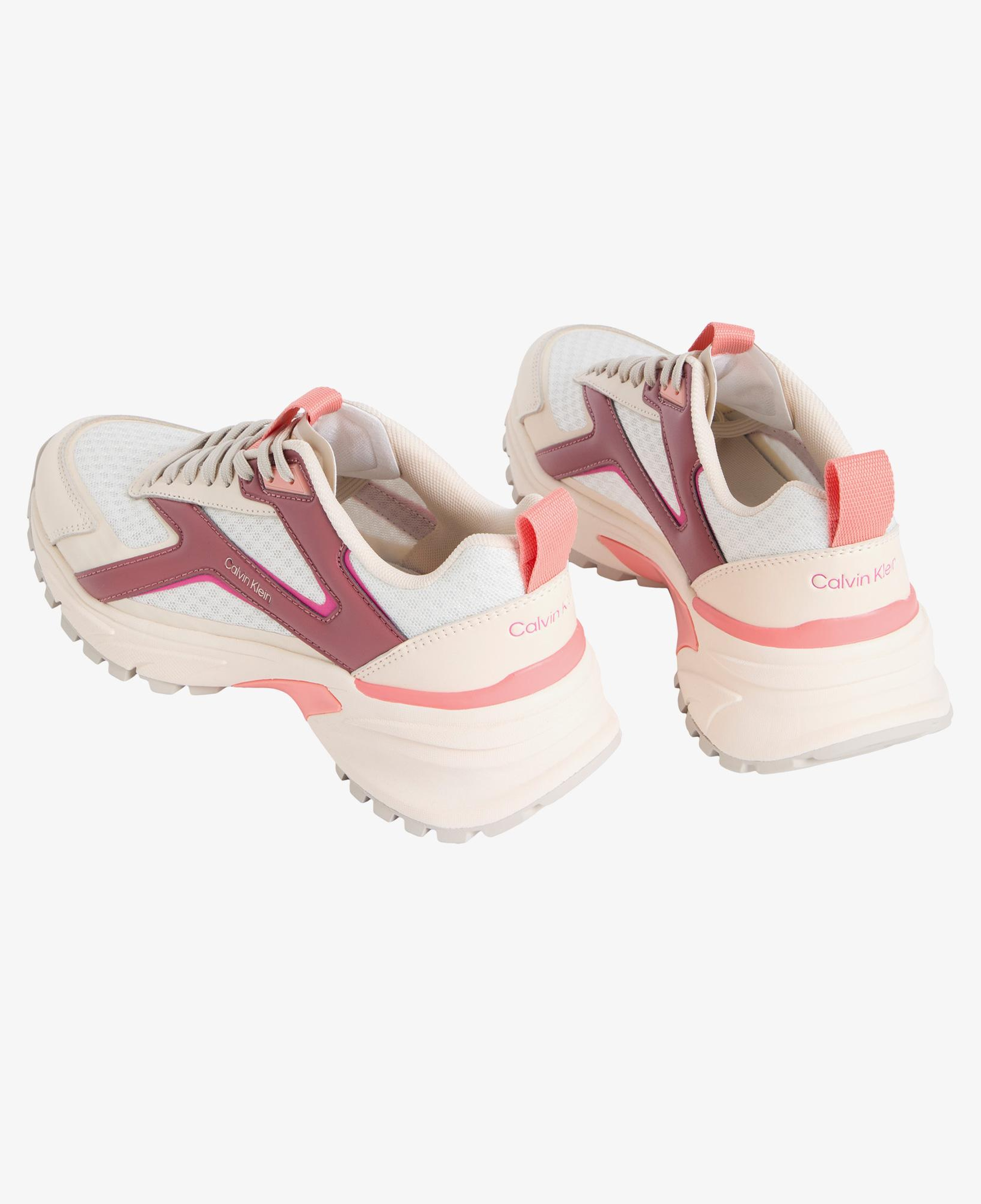 Calvin Klein Hike Run Stripe Mesh Kadın Bej Sneaker