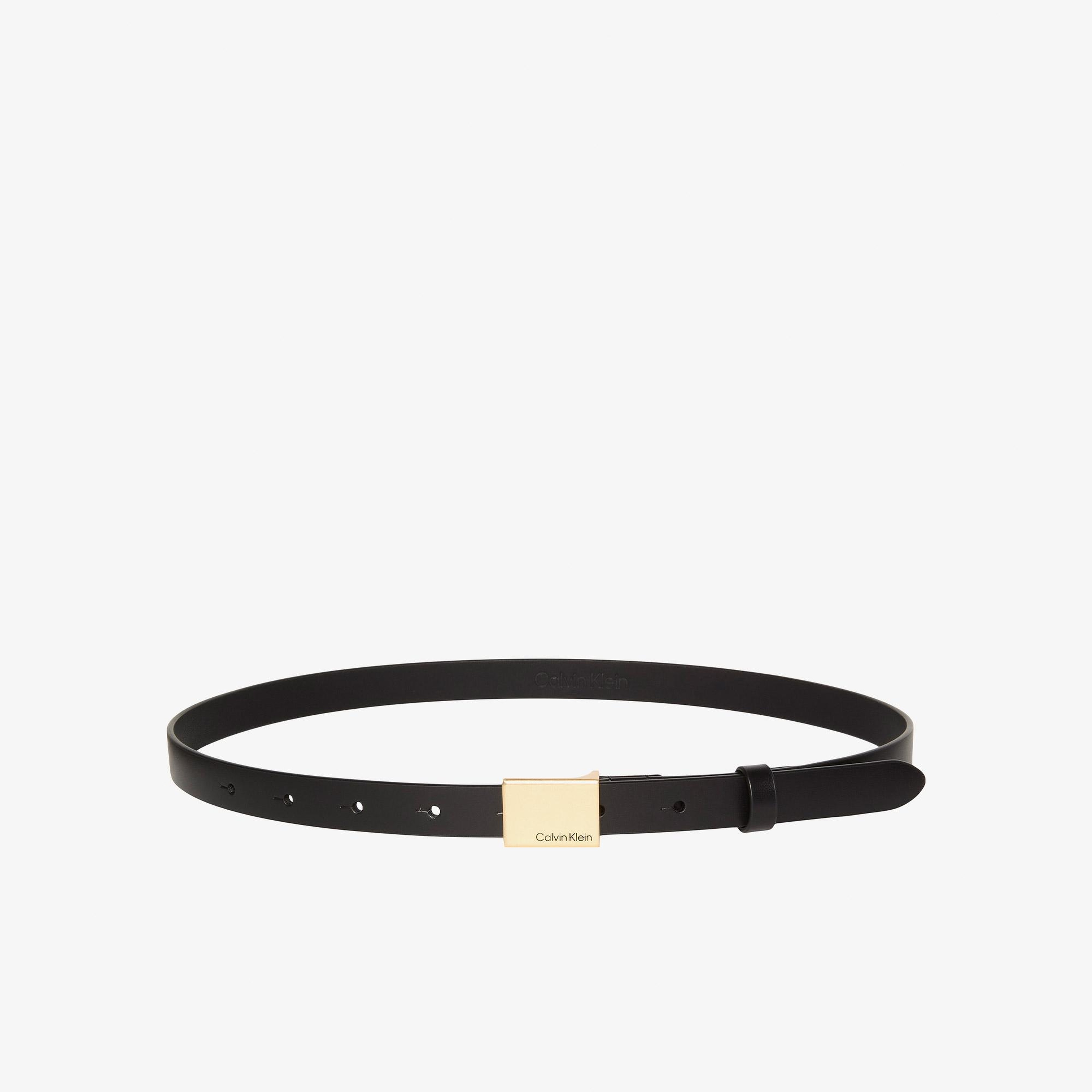 Calvin Klein Titlecase Plaque Belt 20mm Kadın Siyah Kemer