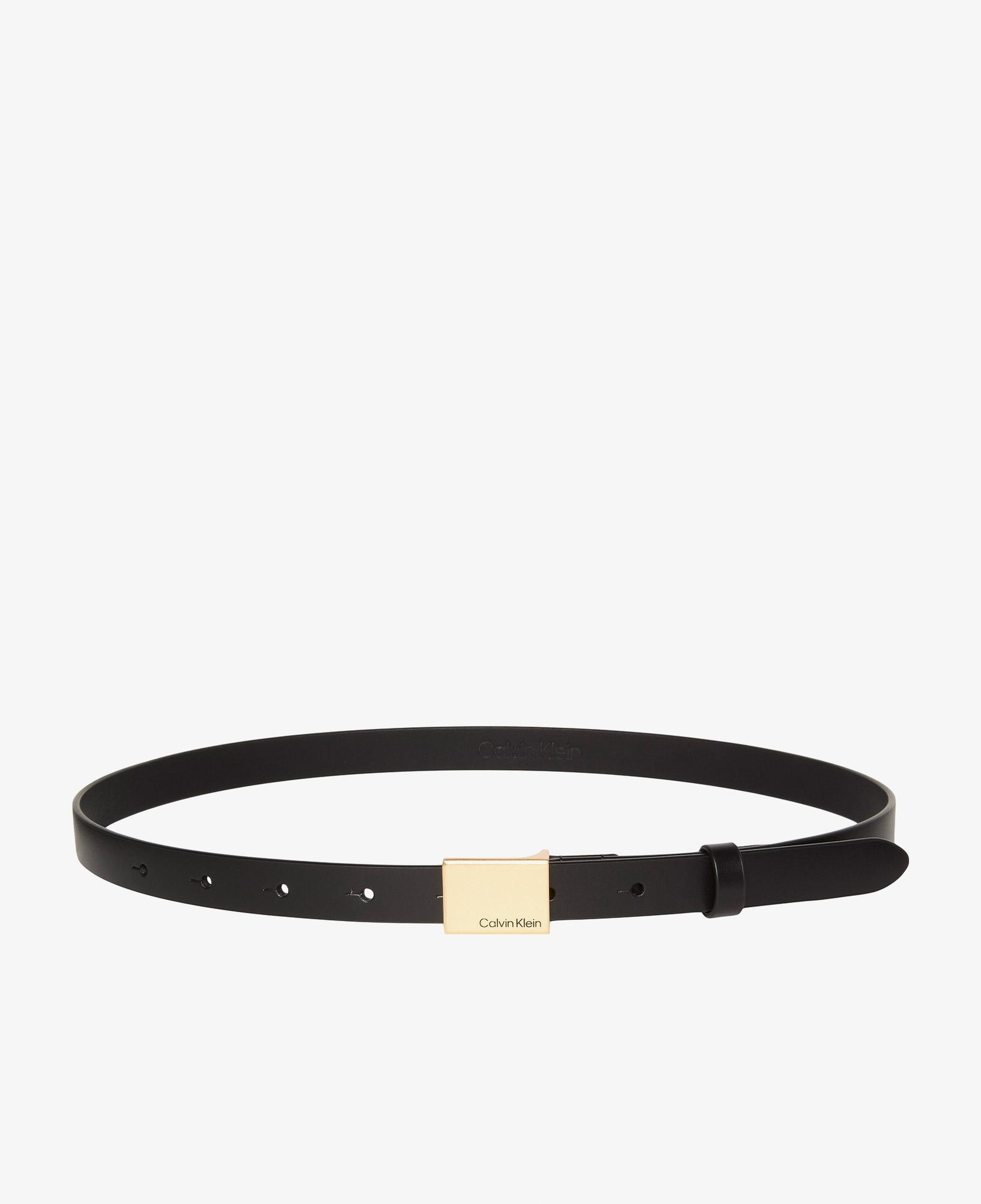 Calvin Klein Titlecase Plaque Belt 20mm Kadın Siyah Kemer