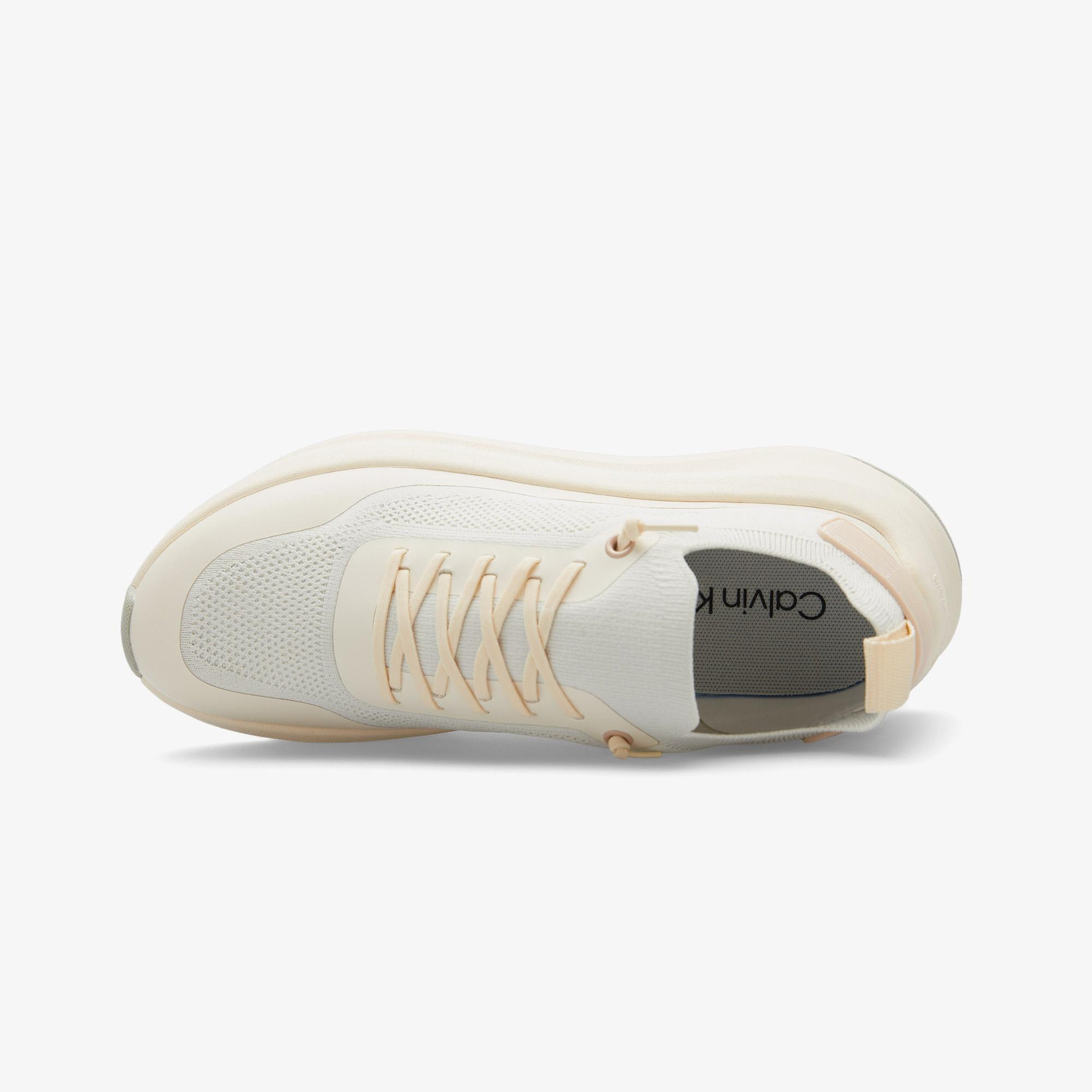 Calvin Klein Chunky Runner Lace Up Sock Knit Kadın Gri Sneaker