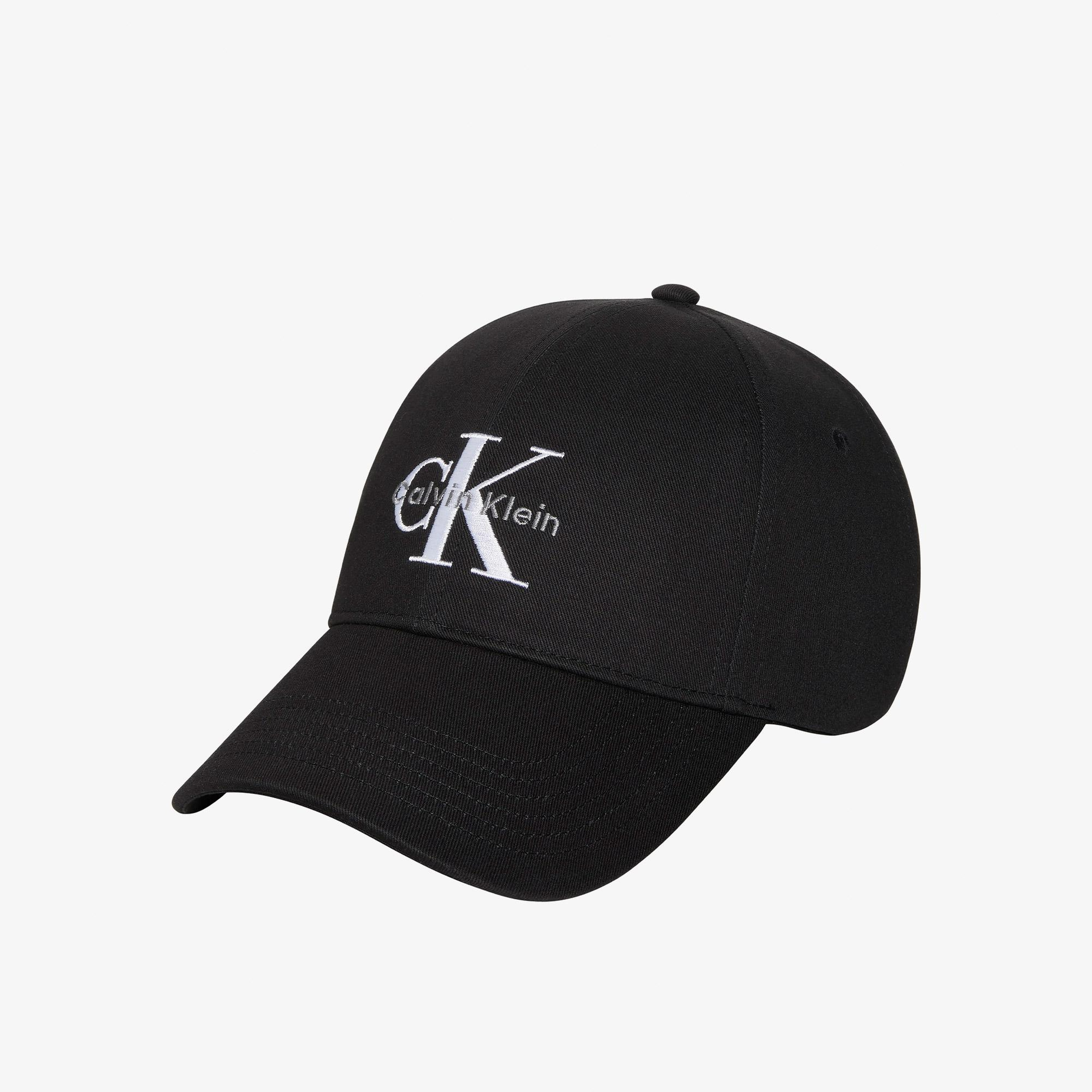 Calvin Klein Monologo Embroidery Baseball Kadın Siyah Şapka