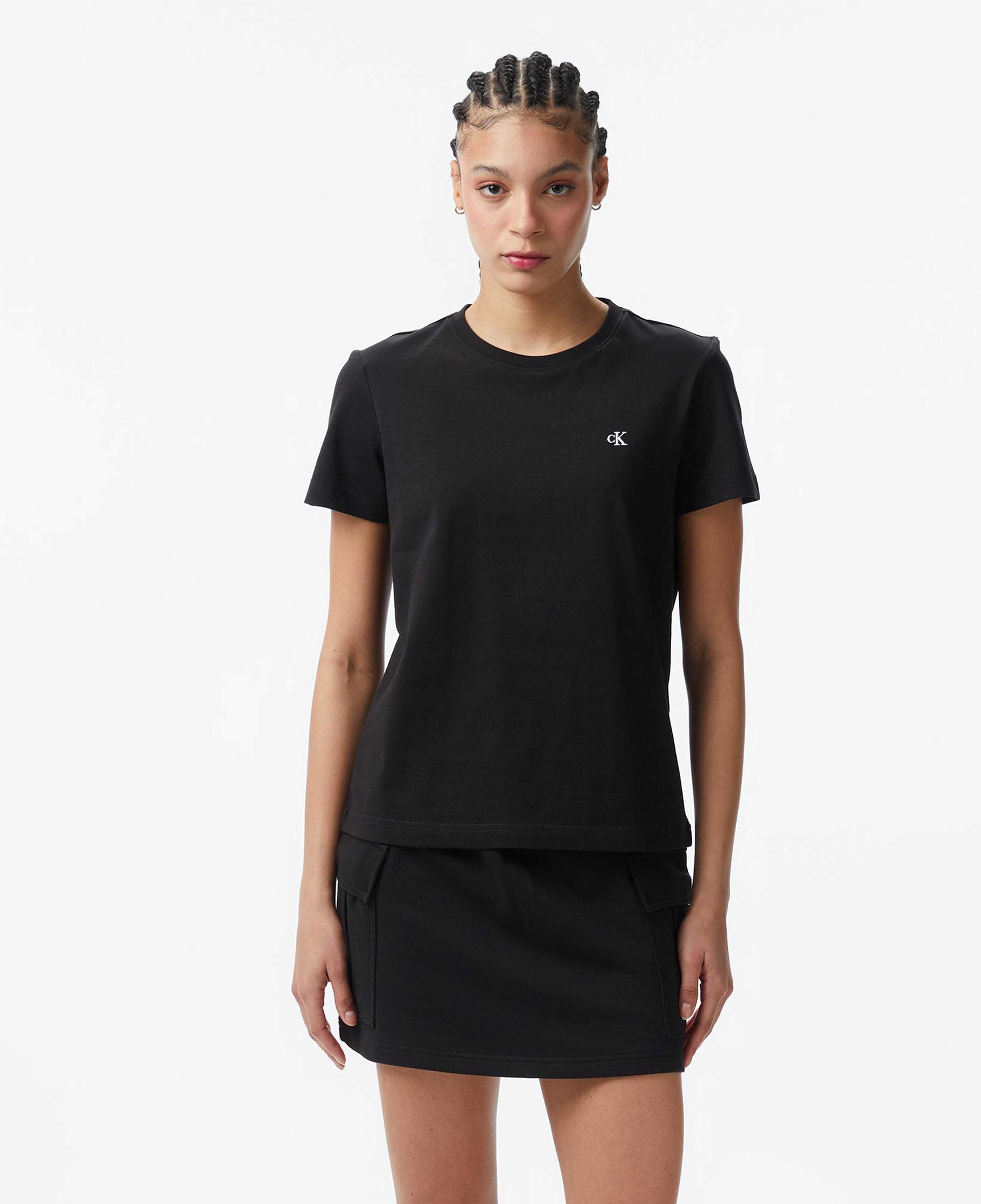 Calvin Klein Monogram Kadın Siyah T-Shirt