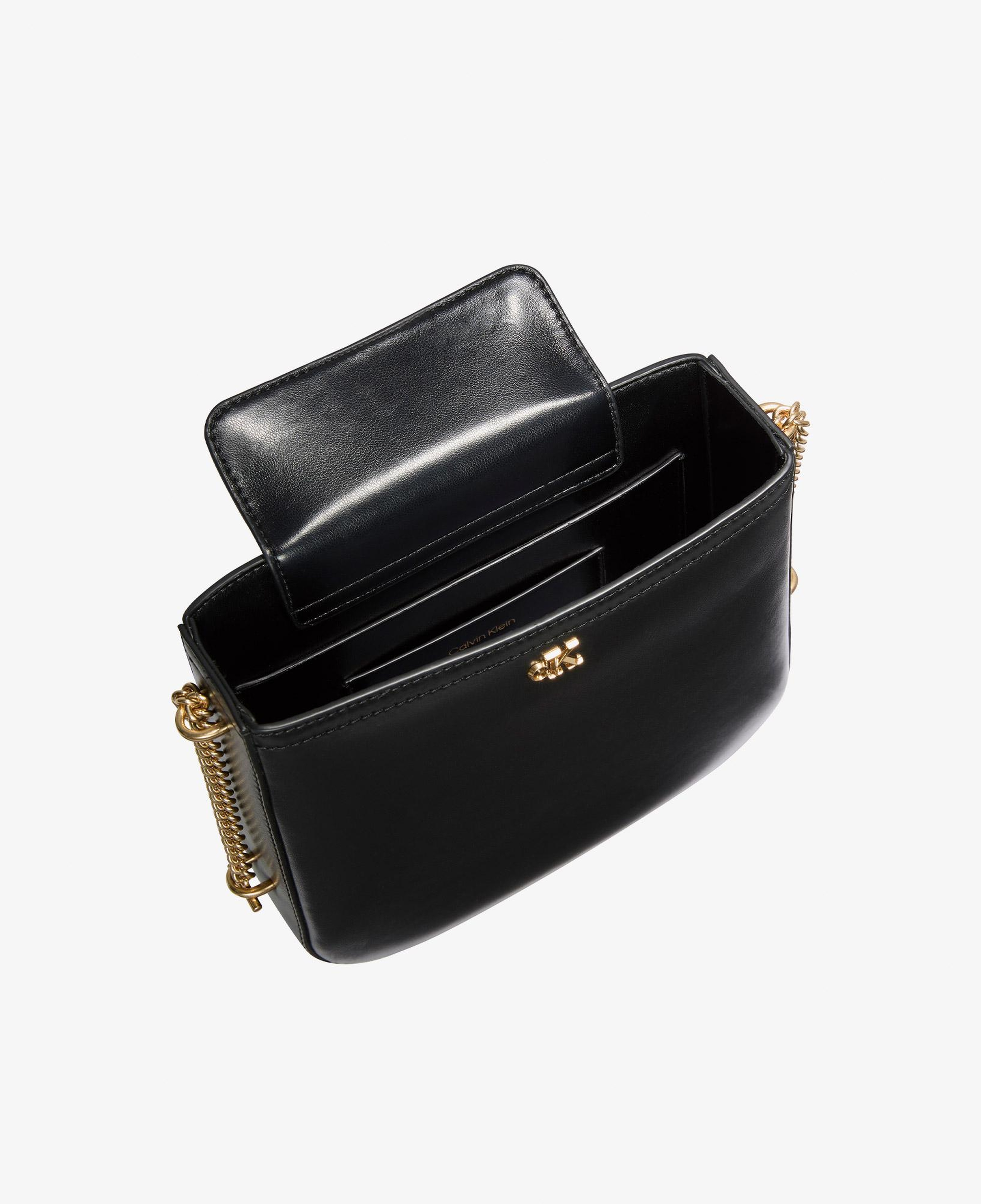 Calvin Klein Saddle With Chain Kadın Siyah Çapraz Çanta