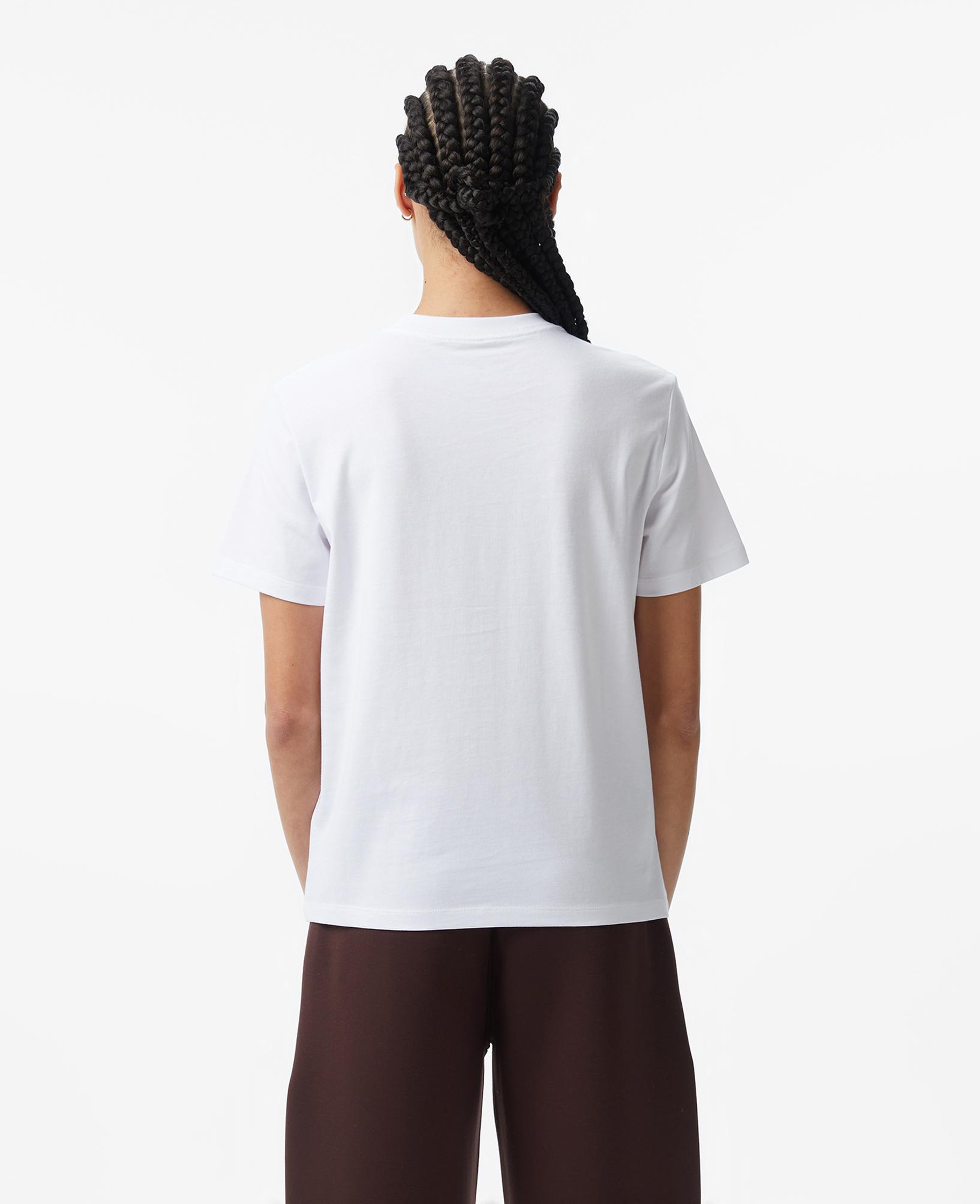 Calvin Klein Sequin Graphic Kadın Beyaz T-Shirt