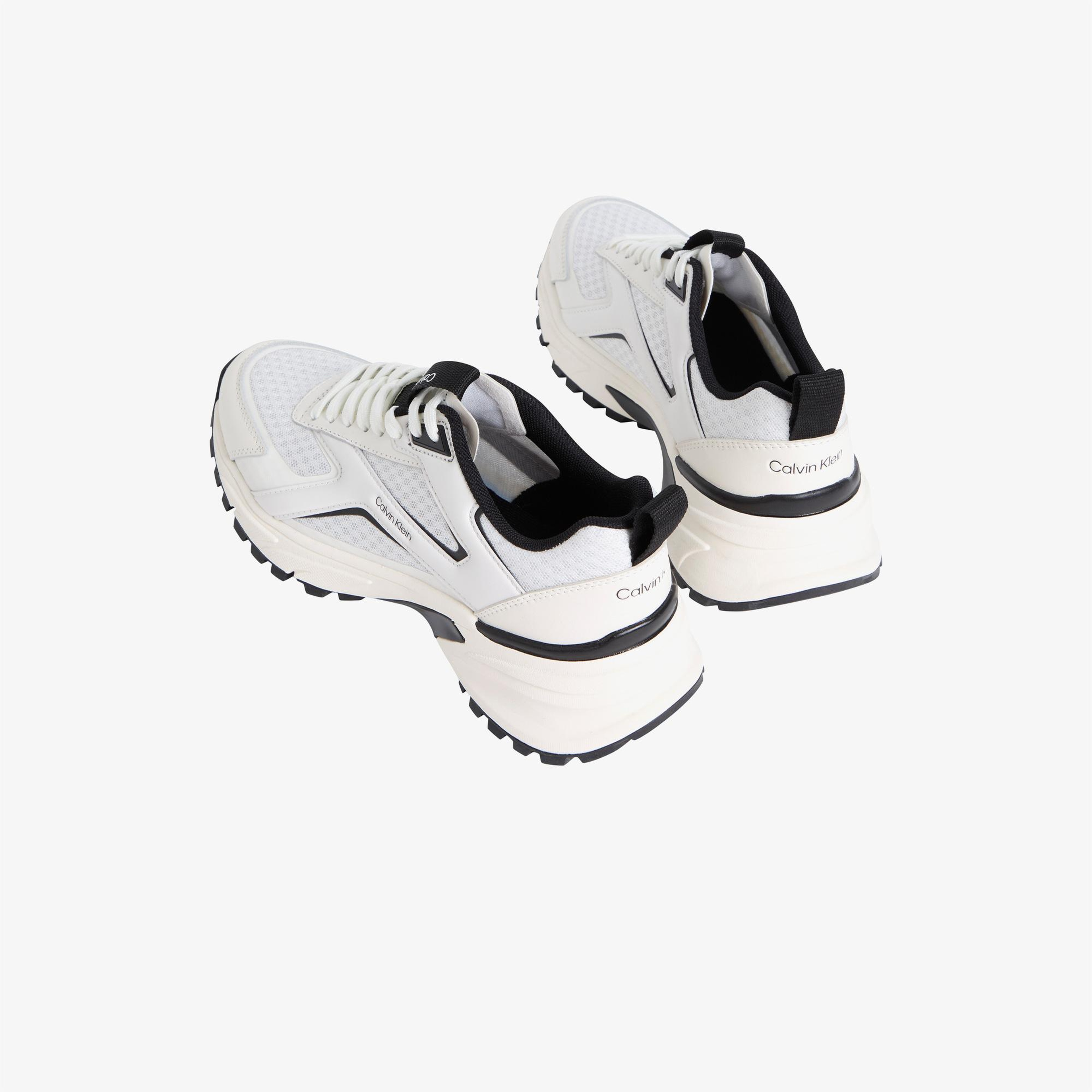 Calvin Klein Hike Run Stripe Mesh Kadın Beyaz Sneaker