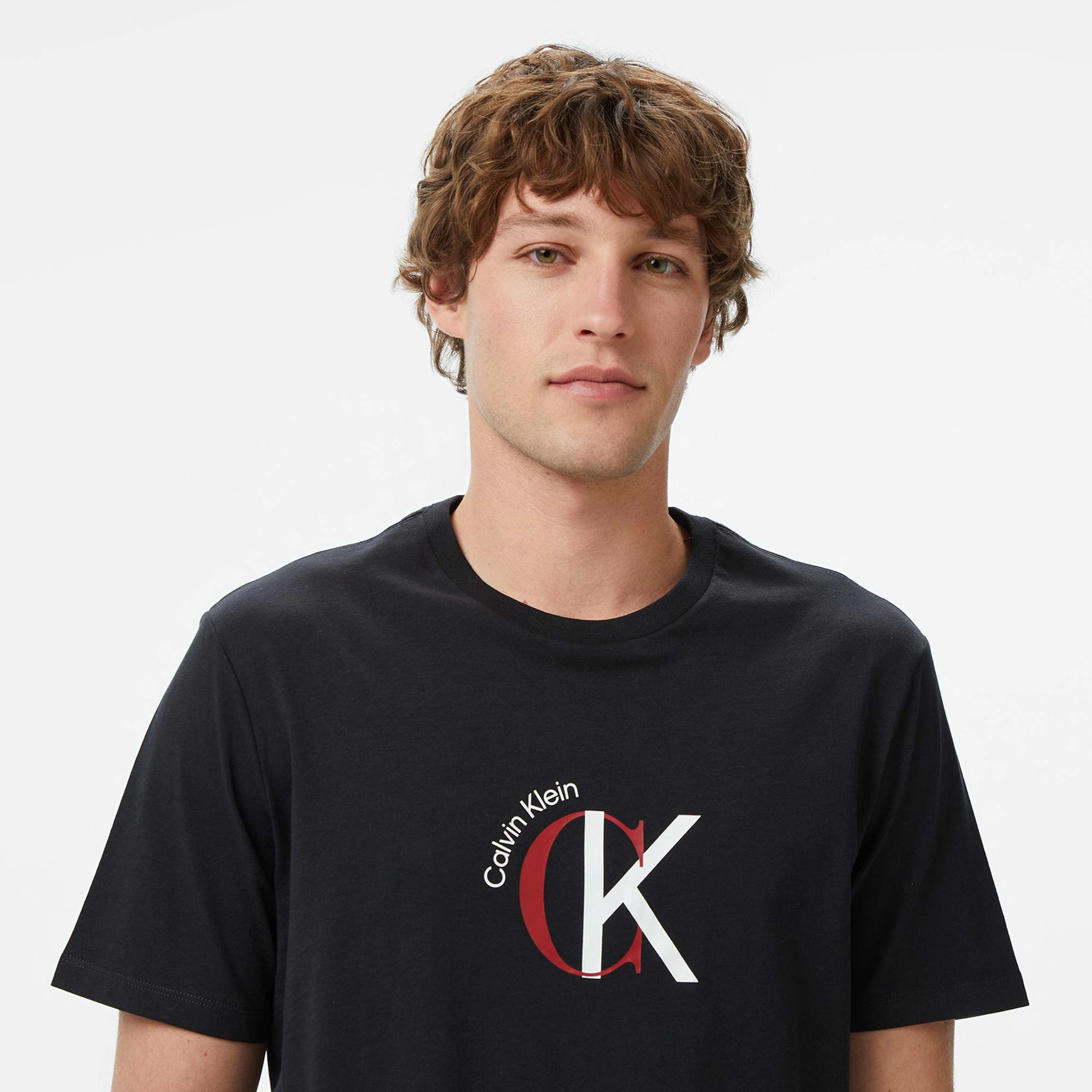 Calvin Klein 30S Graphic Erkek Siyah T-Shirt