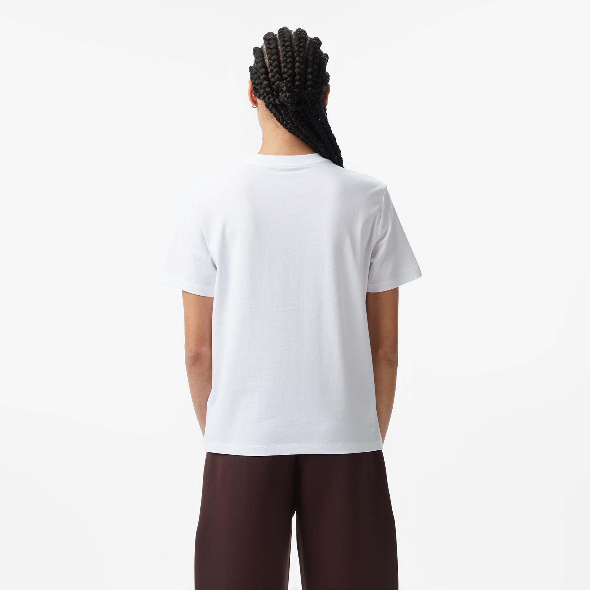 Calvin Klein Sequin Graphic  Kadın Beyaz T-Shirt