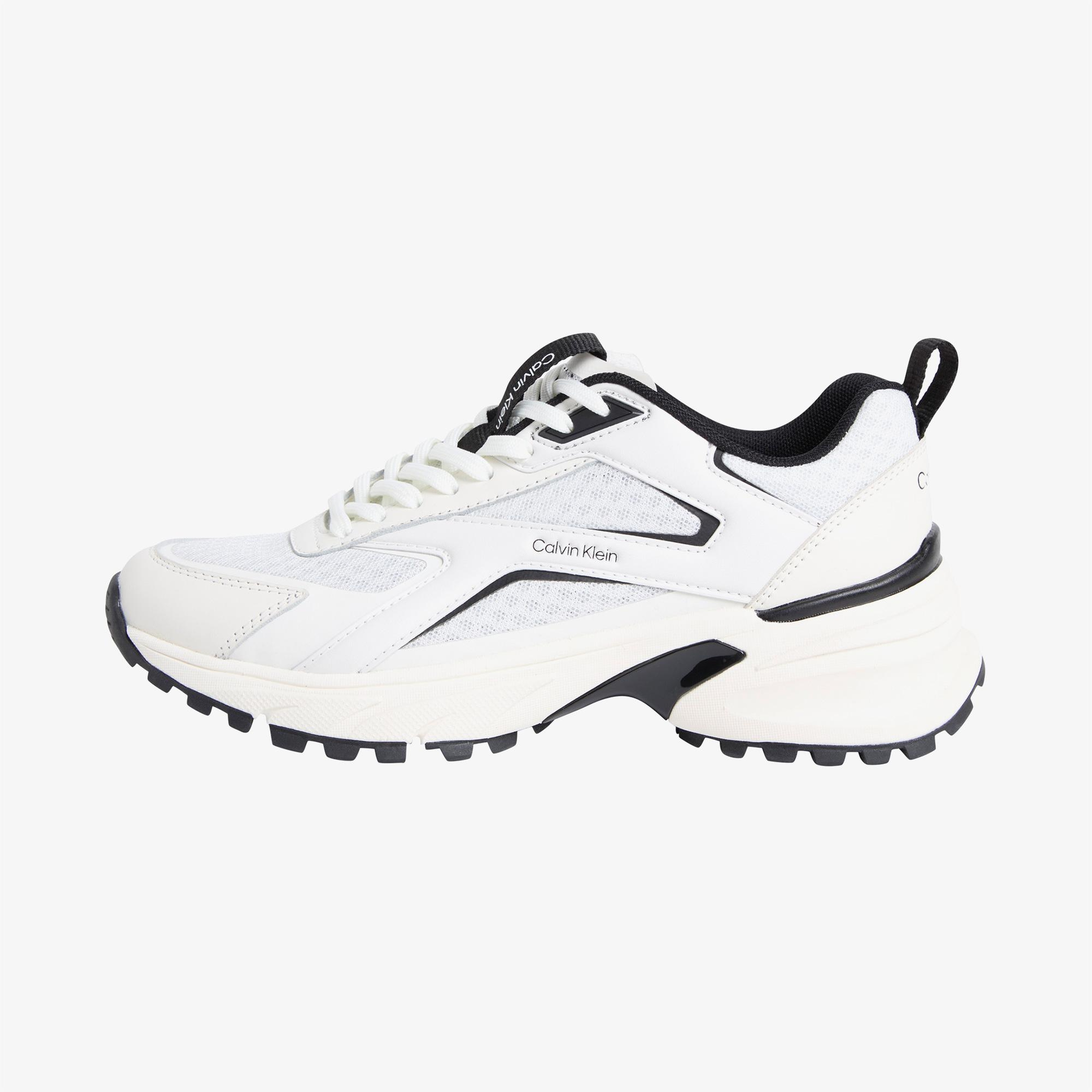Calvin Klein Hike Run Stripe Mesh Kadın Beyaz Sneaker
