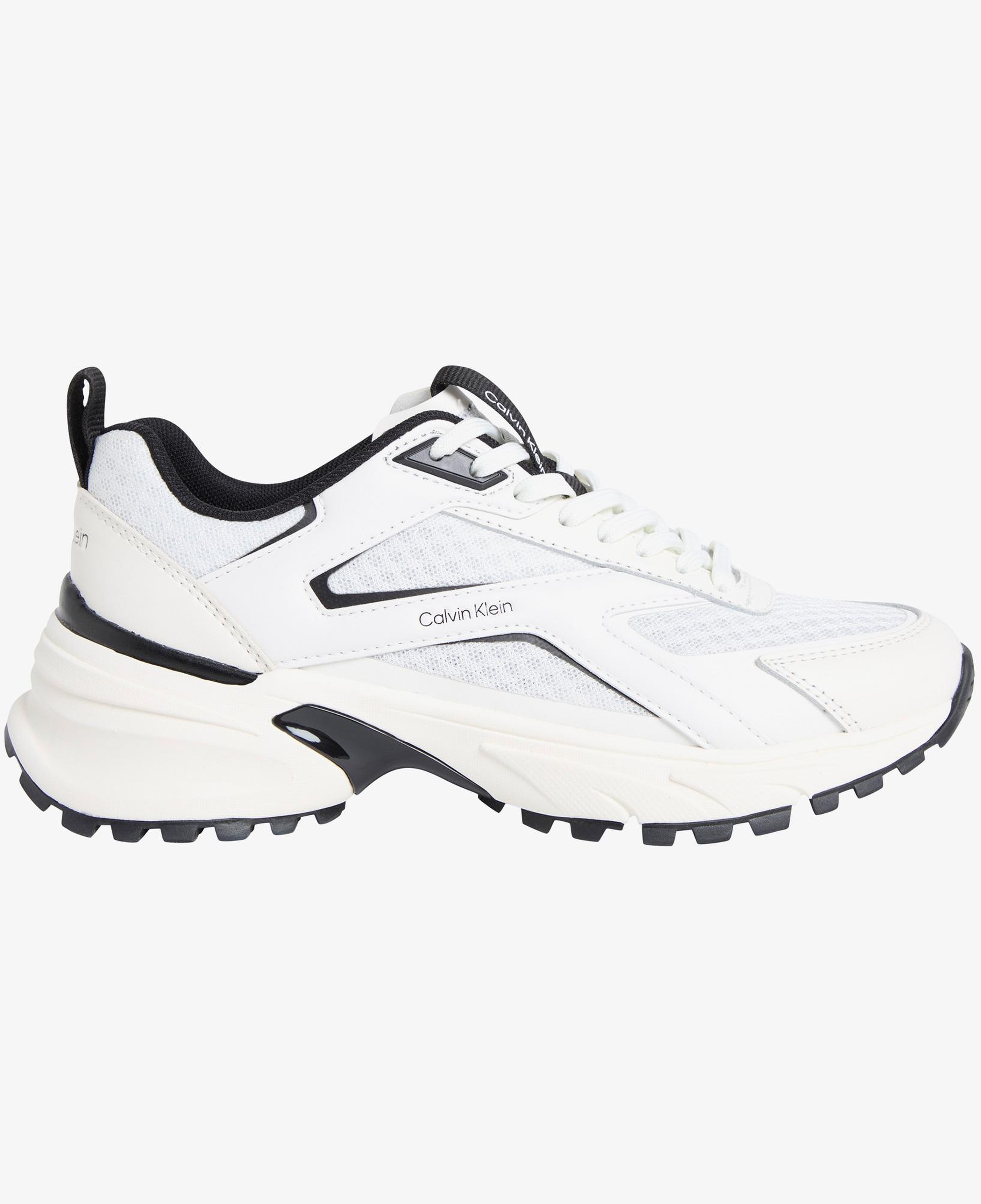 Calvin Klein Hike Run Stripe Mesh Kadın Beyaz Sneaker