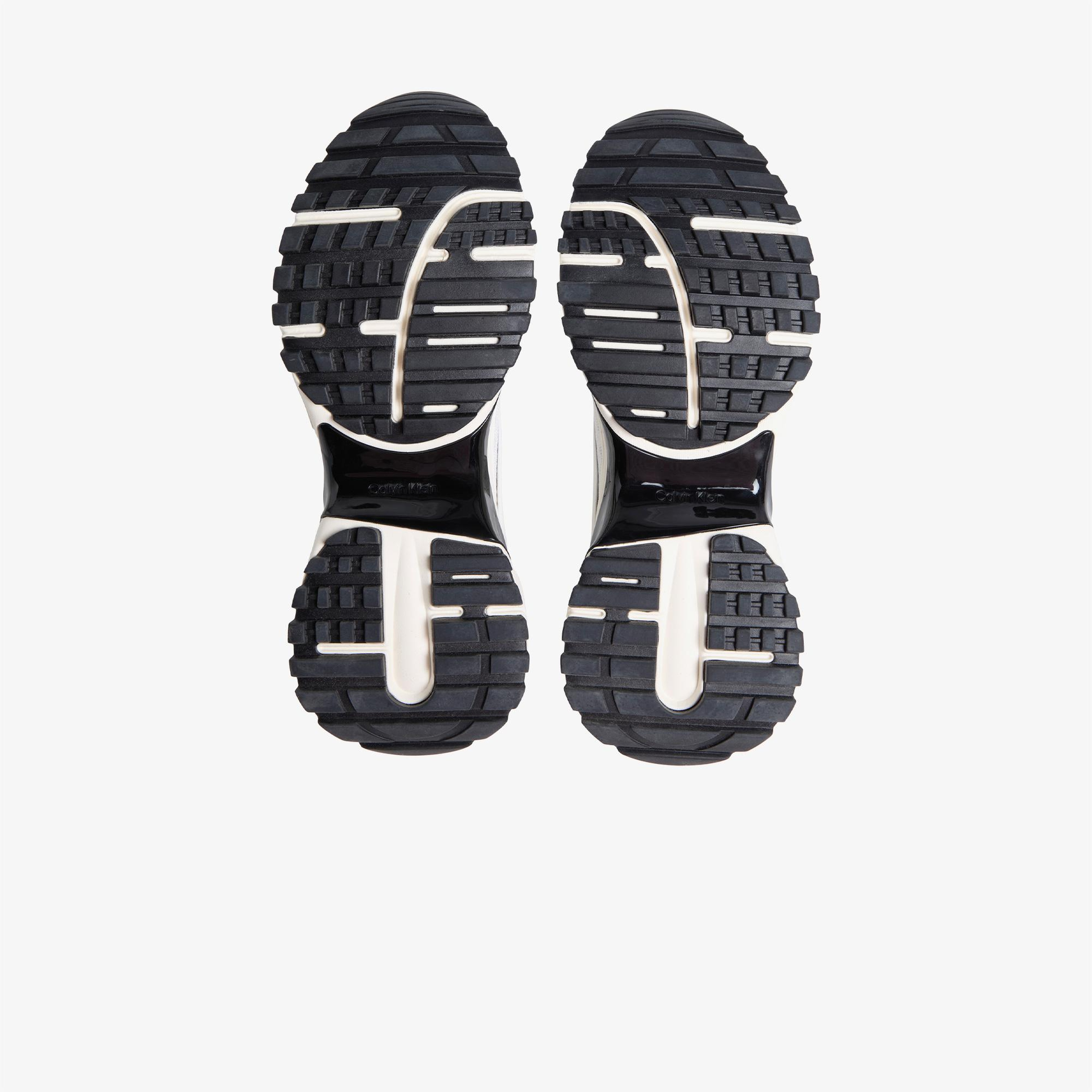 Calvin Klein Hike Run Stripe Mesh Kadın Beyaz Sneaker