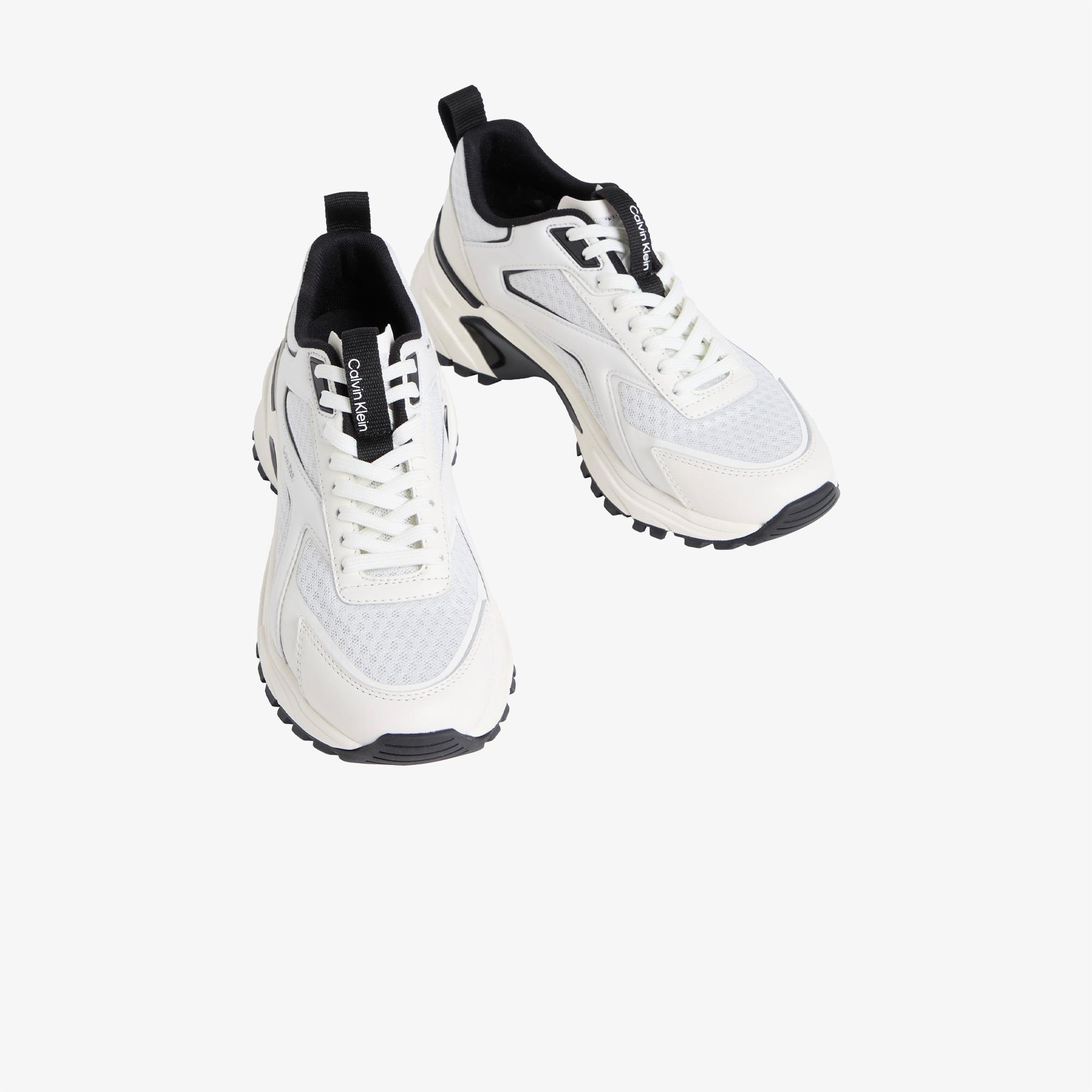 Calvin Klein Hike Run Stripe Mesh Kadın Beyaz Sneaker