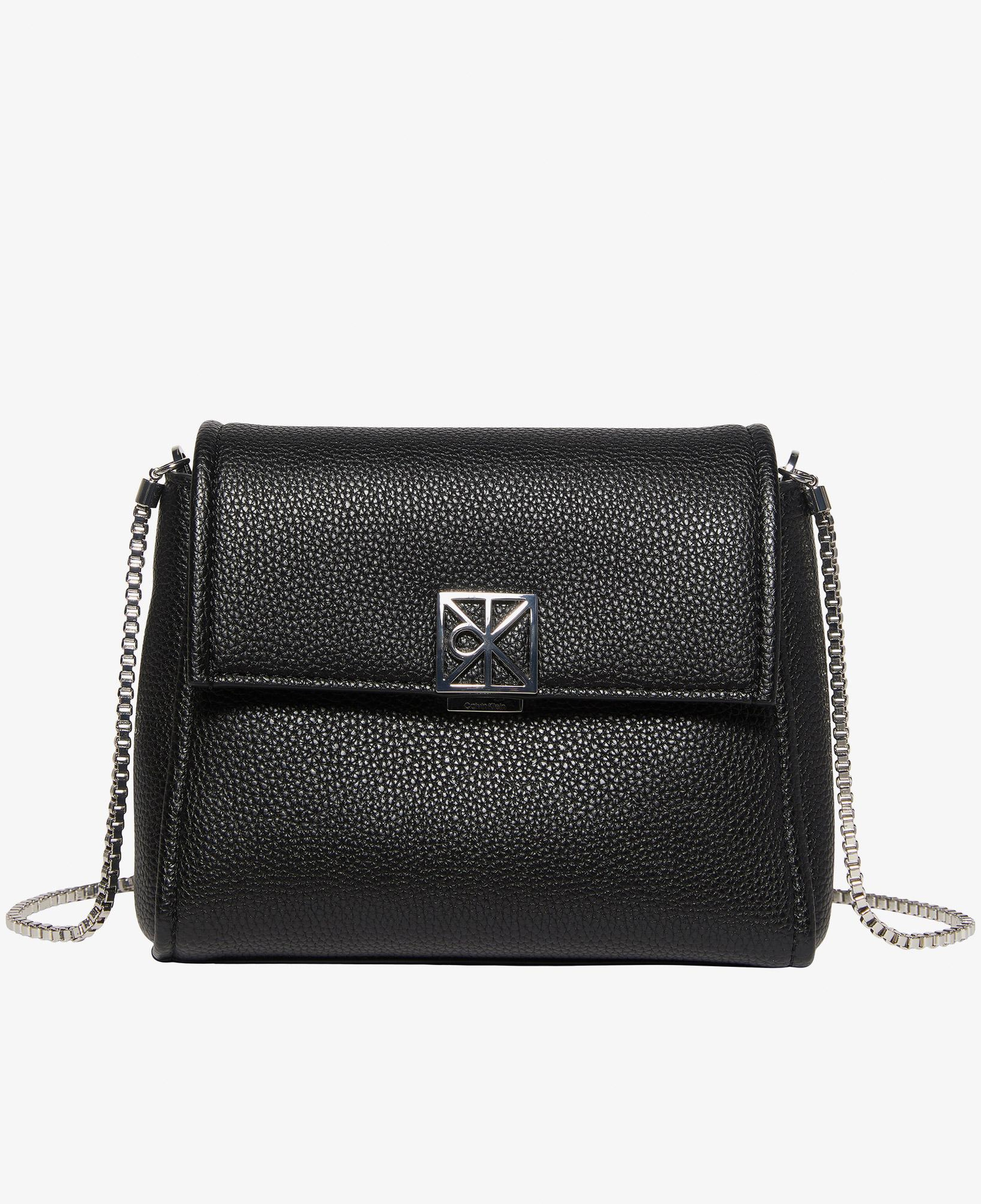 Calvin Klein Emblem Pebble Crossbody Kadın Siyah Çapraz Çanta