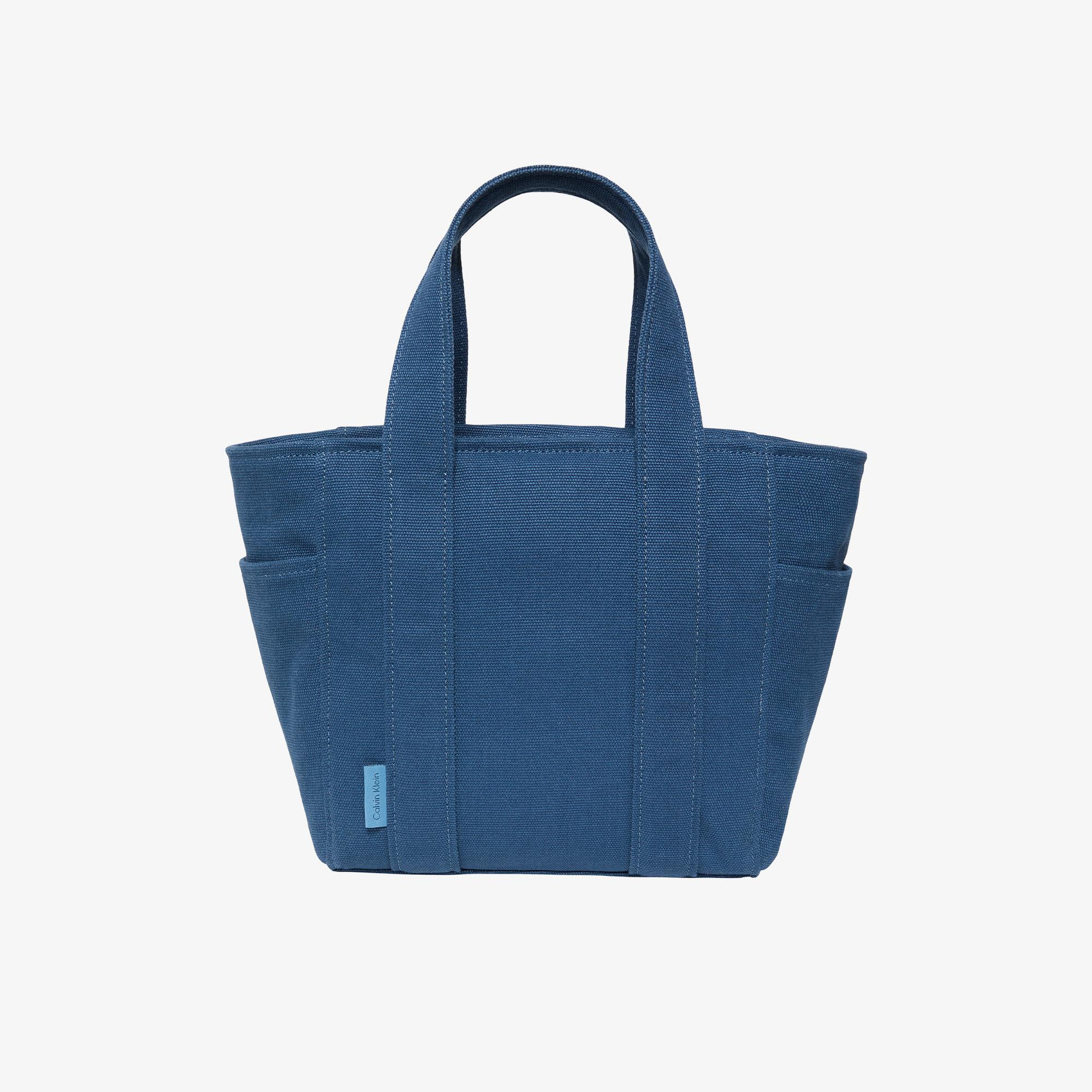 Calvin Klein Webbing Strap Canvas Small Kadın Mavi Tote Çanta