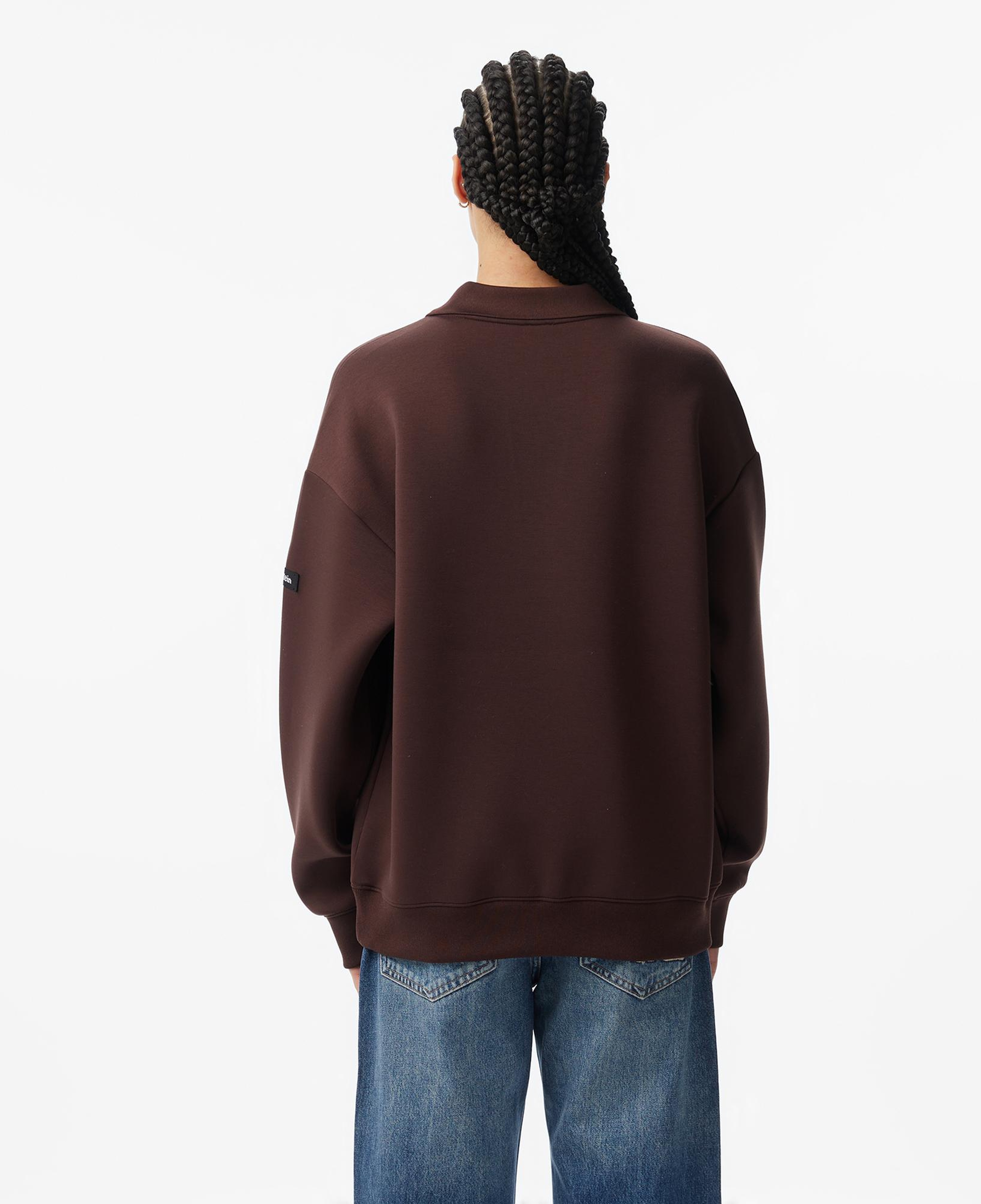 Calvin Klein Scuba Oversized Kadın Kahverengi Sweatshirt