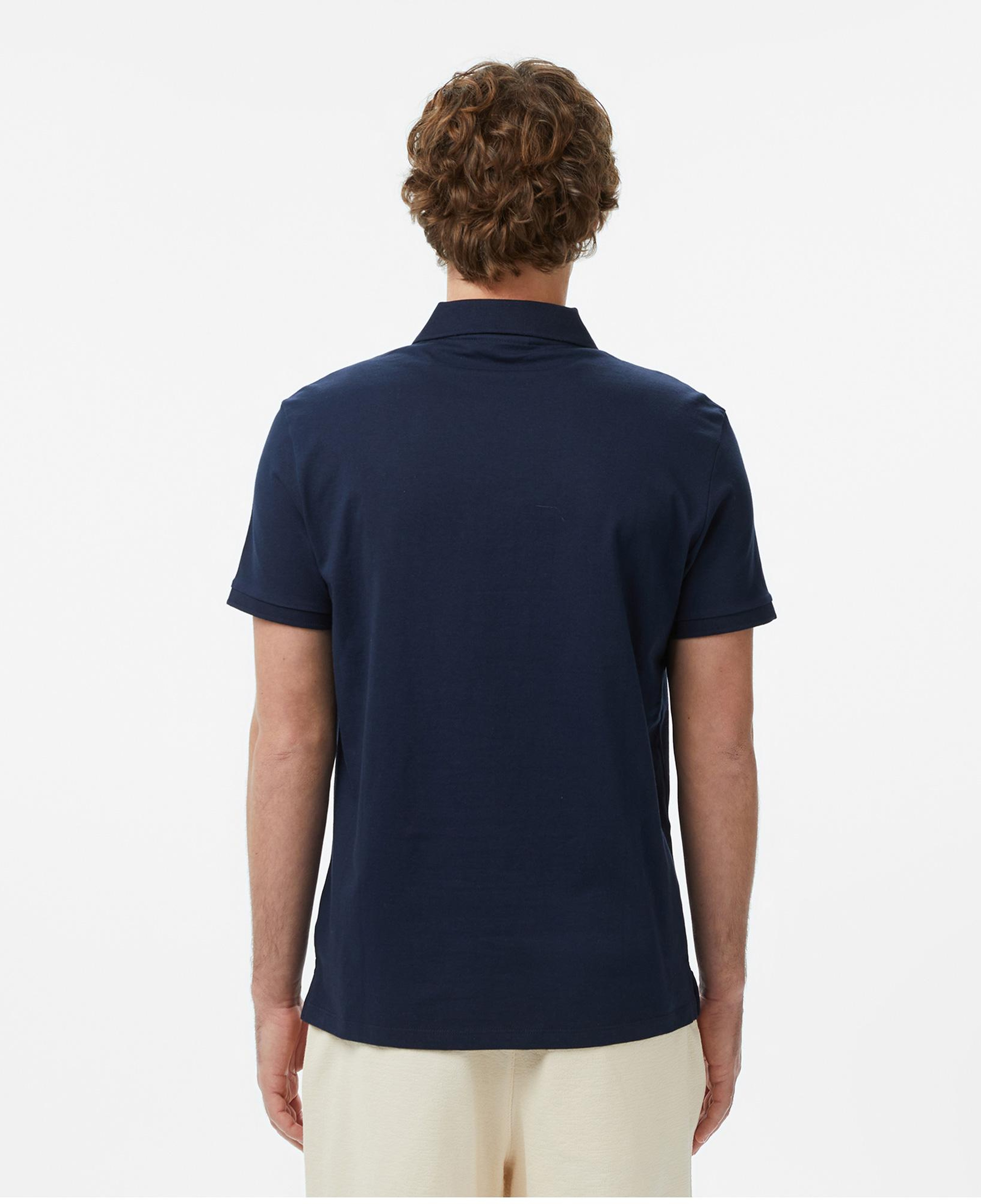 Calvin Klein Classic Monogram Erkek Mavi Polo