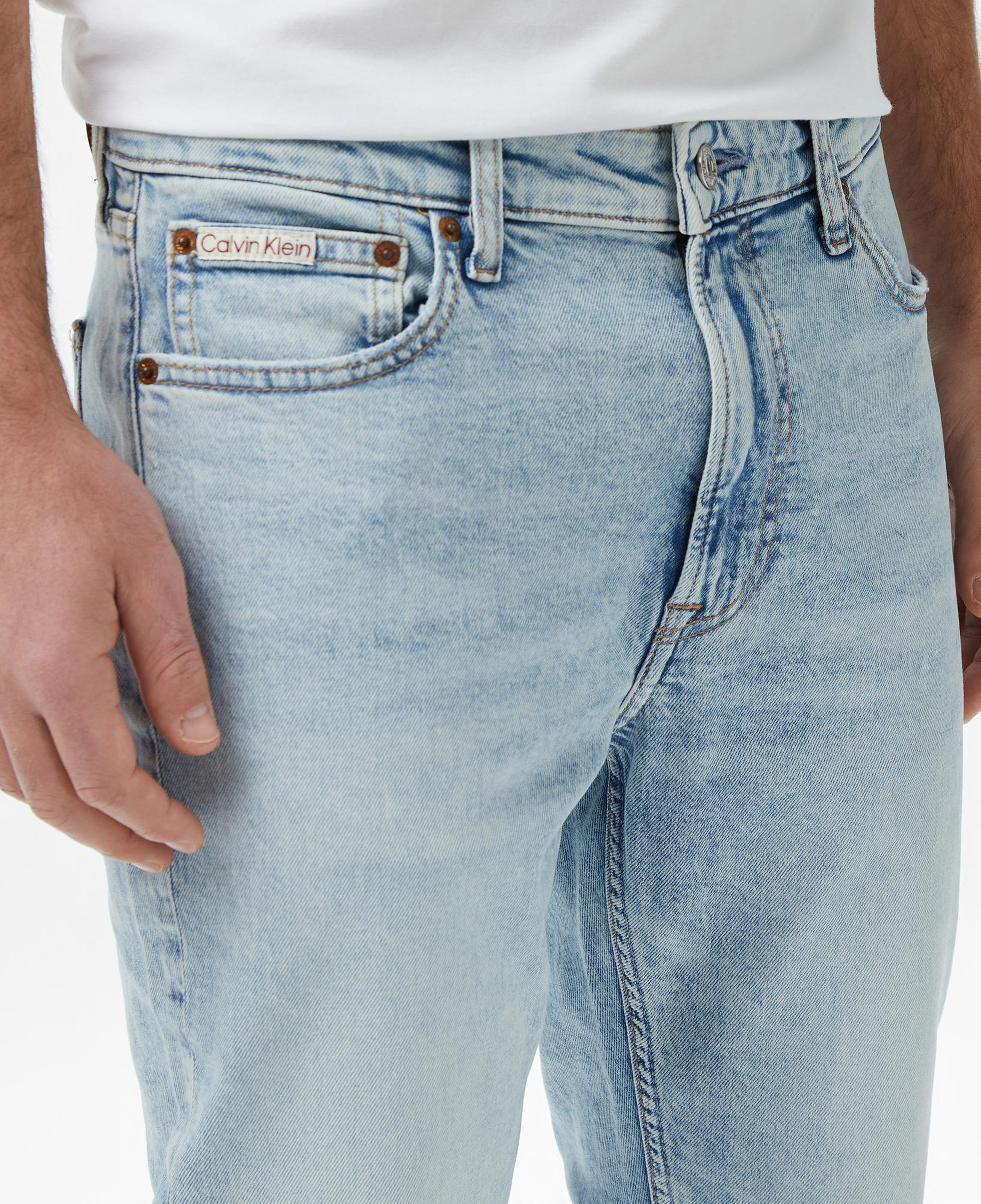 Calvin Klein Slim Taper Marbled Beacon Erkek Mavi Jean