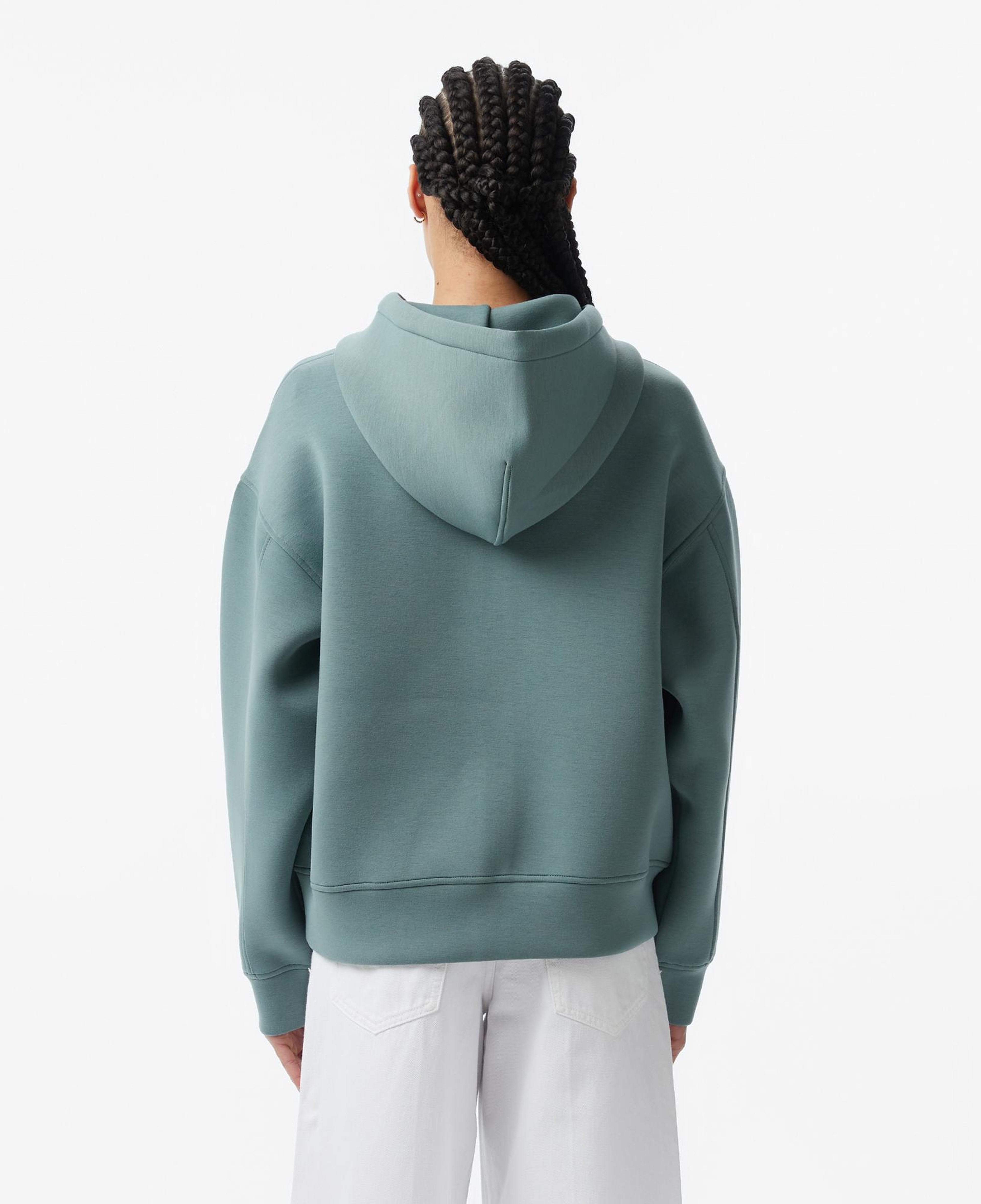Calvin Klein Scuba Cropped Oversized Kadın Gri Sweatshirt
