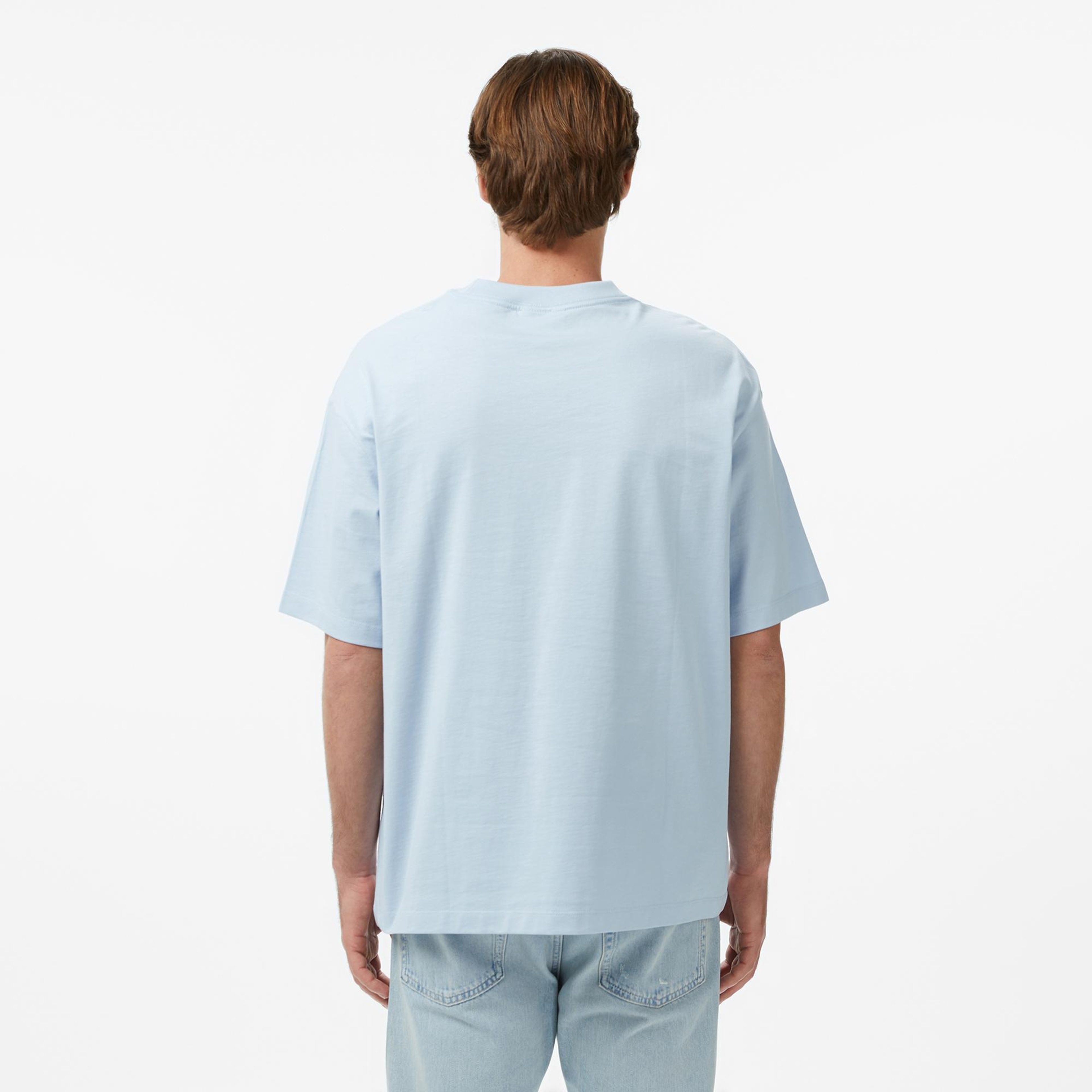 Calvin Klein 16S Elevated Monologo Erkek Mavi T-Shirt