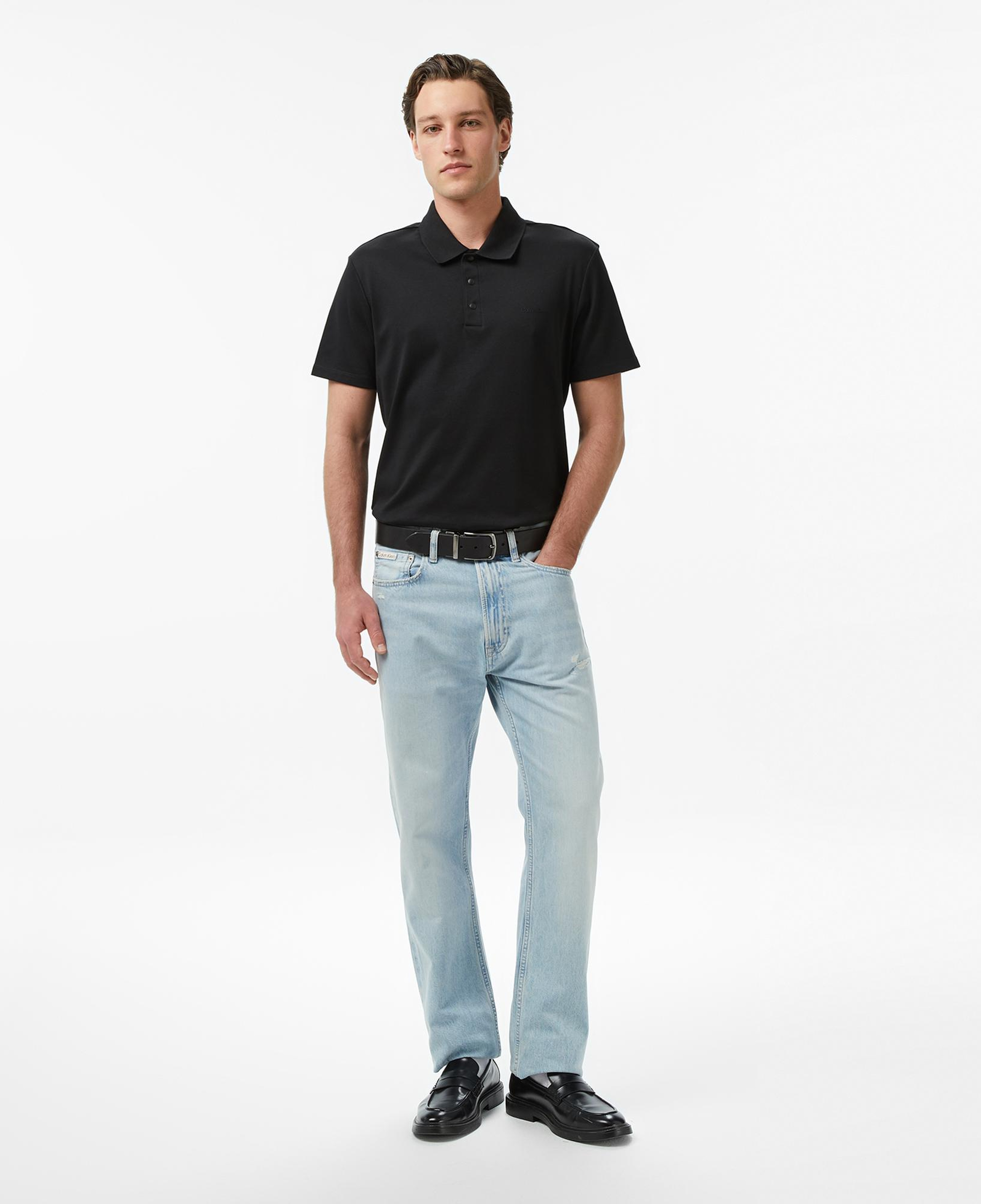 Calvin Klein Tech Interlock Erkek Siyah Polo