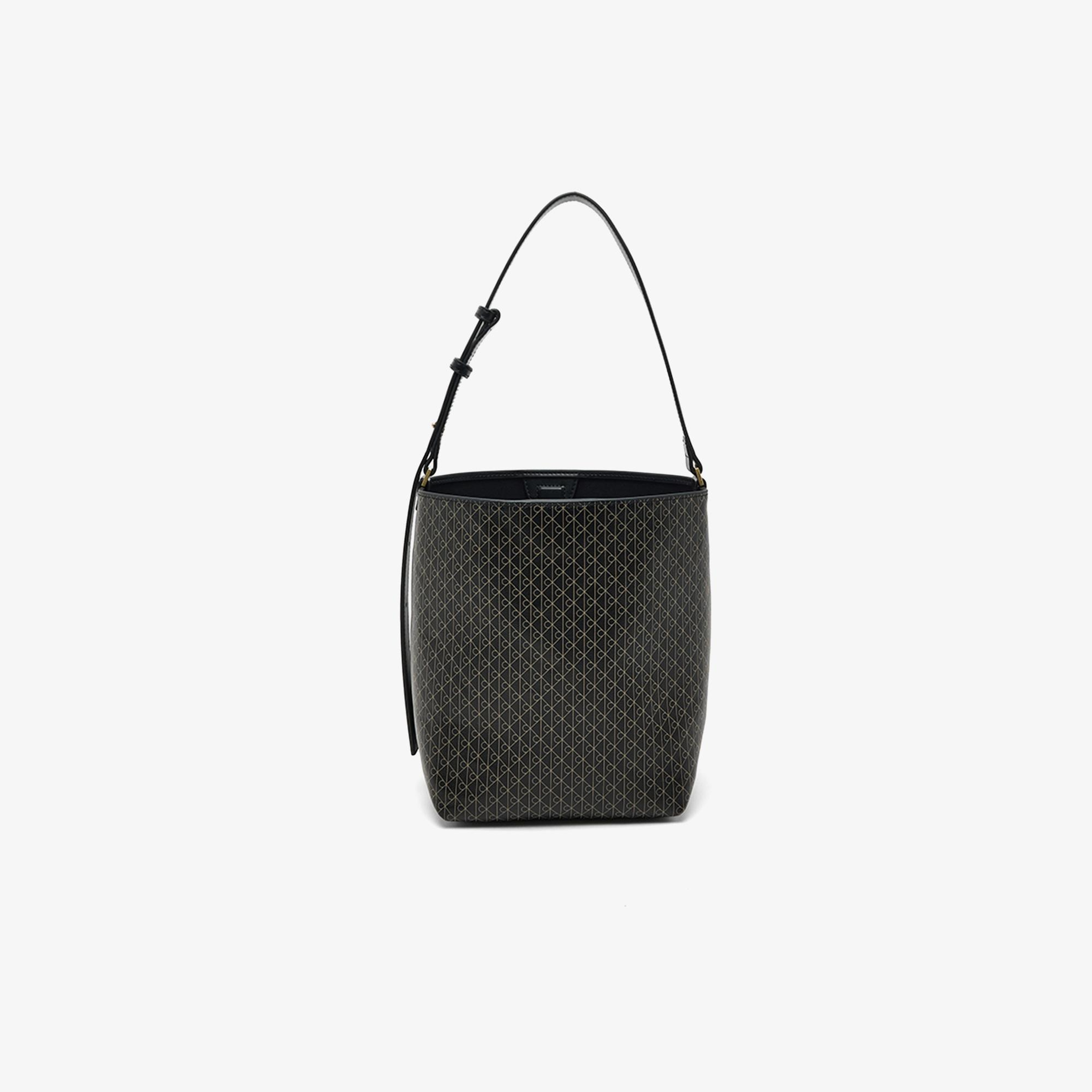 Calvin Klein Emblem Medium Bucket Kadın Siyah El Çantası