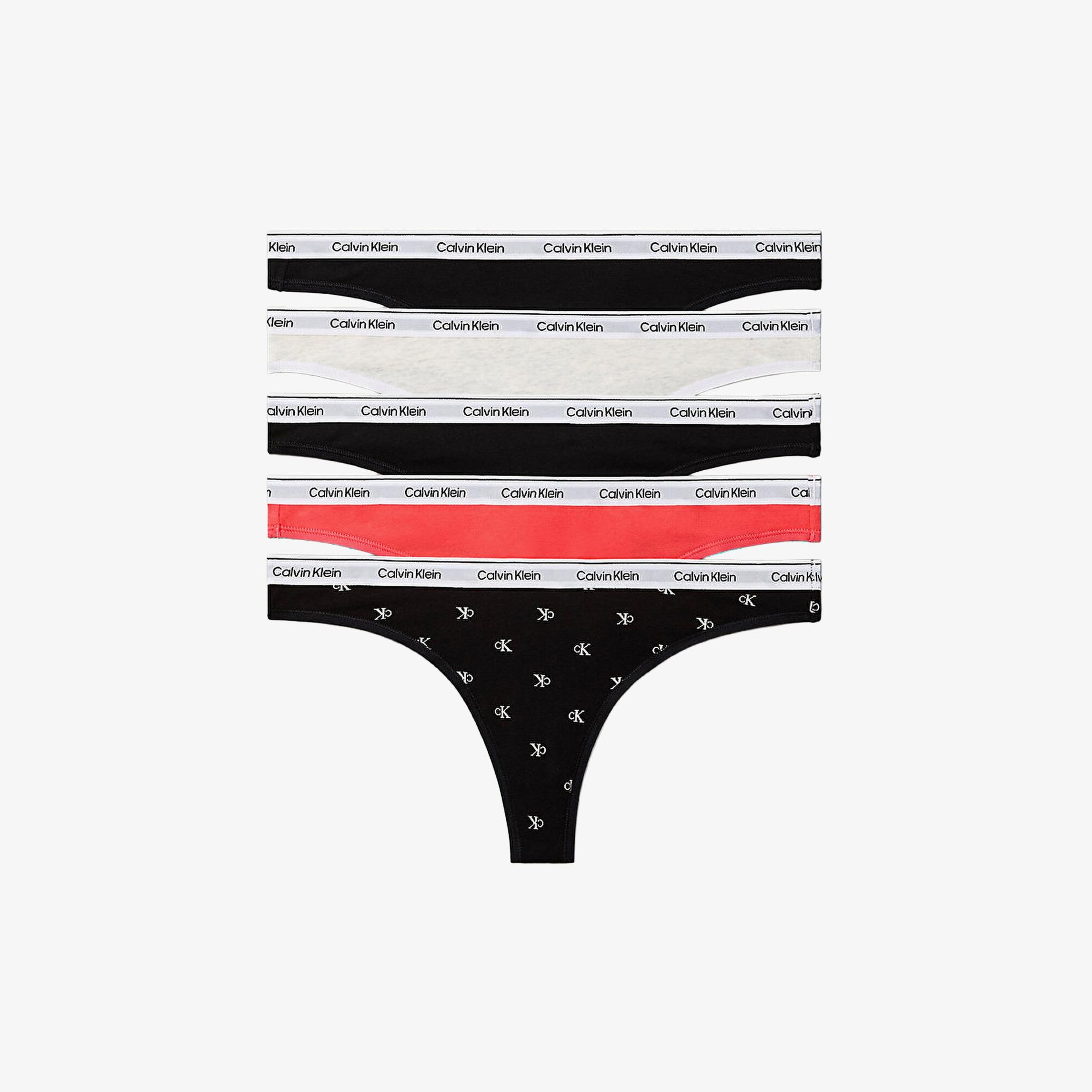 Calvin Klein Thong 5'li Kadın Pembe Külot