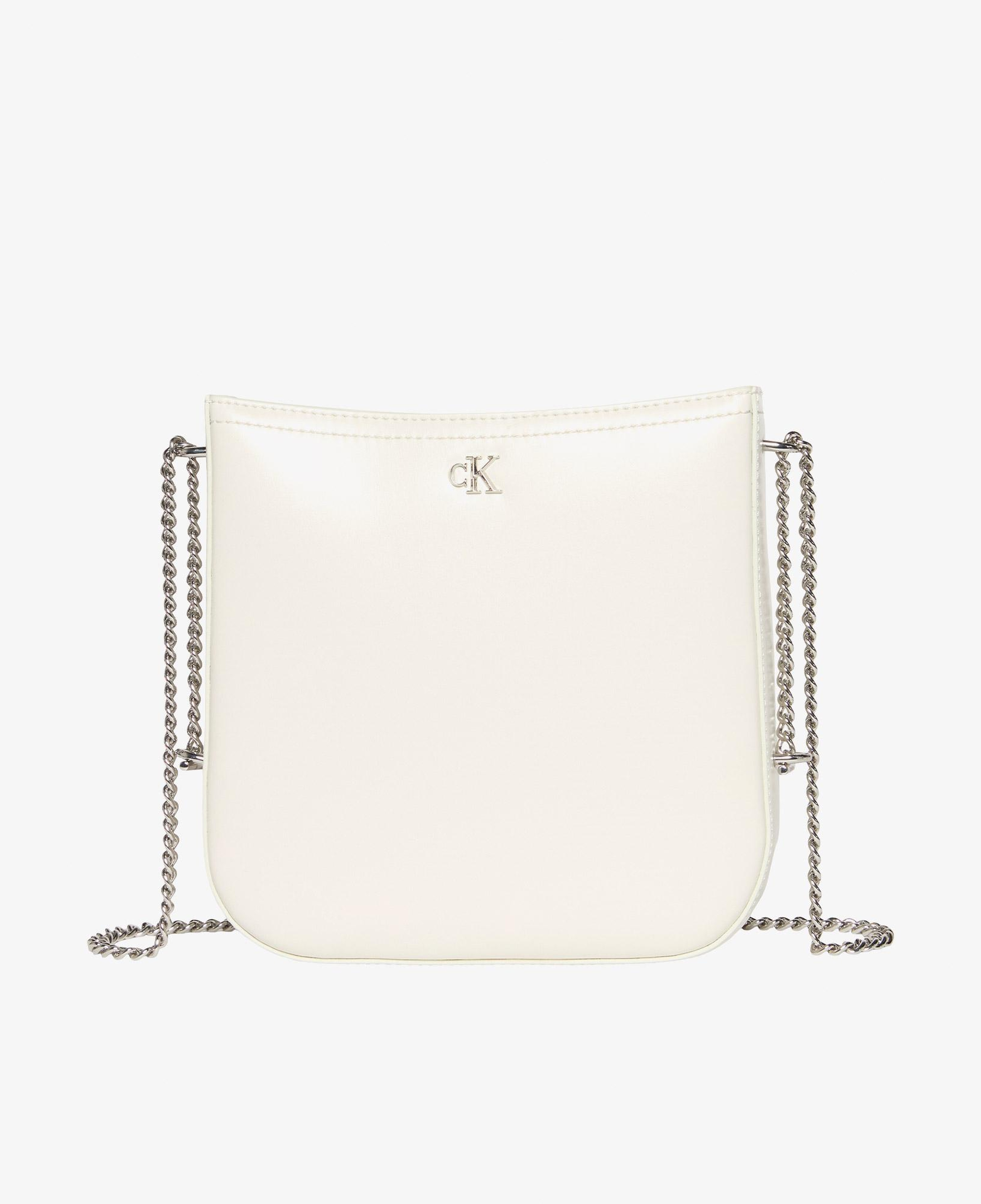 Calvin Klein Saddle With Chain Kadın Beyaz Çapraz Çanta