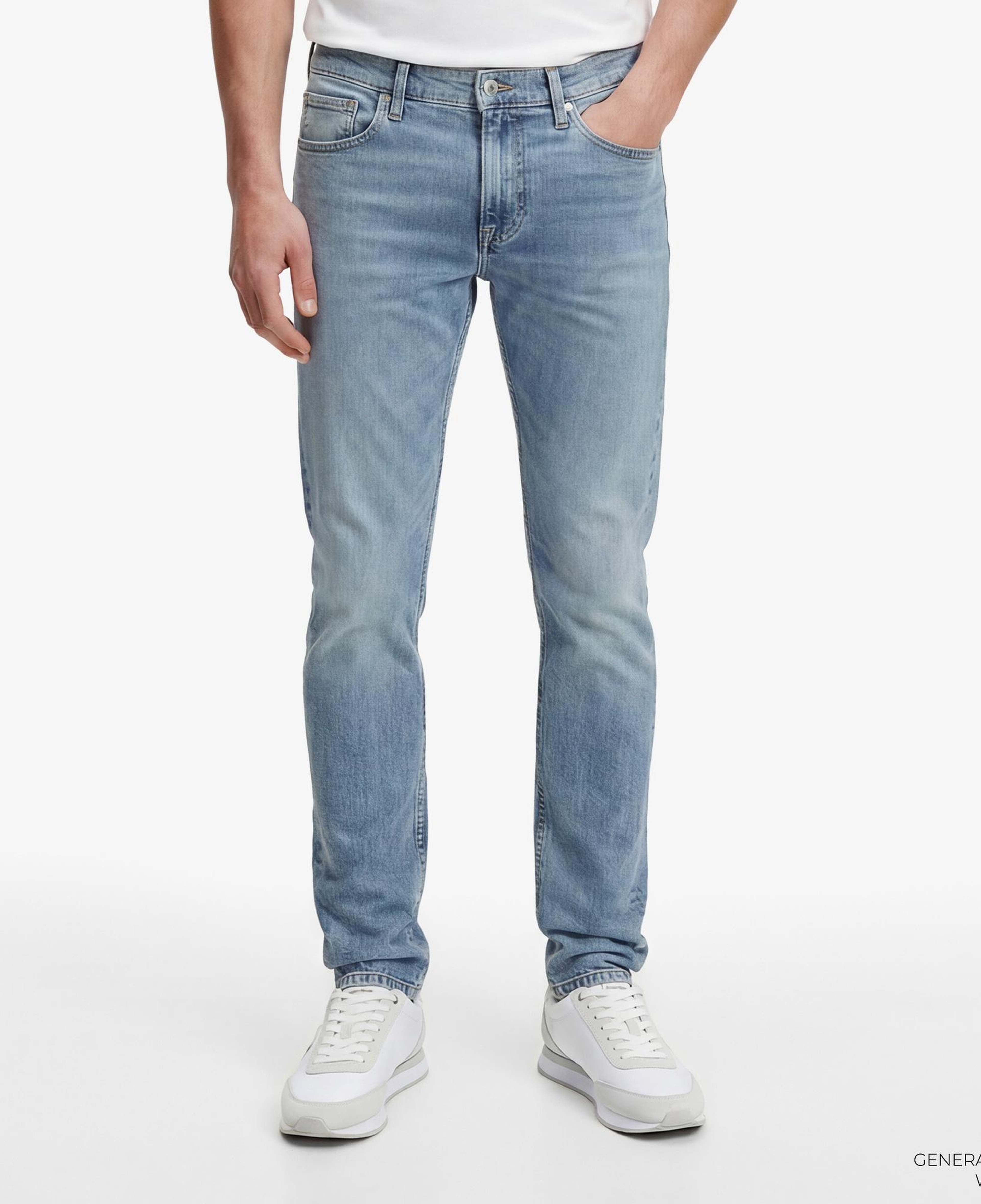 Calvin Klein Slim Taper Dispatcher Erkek Mavi Jean