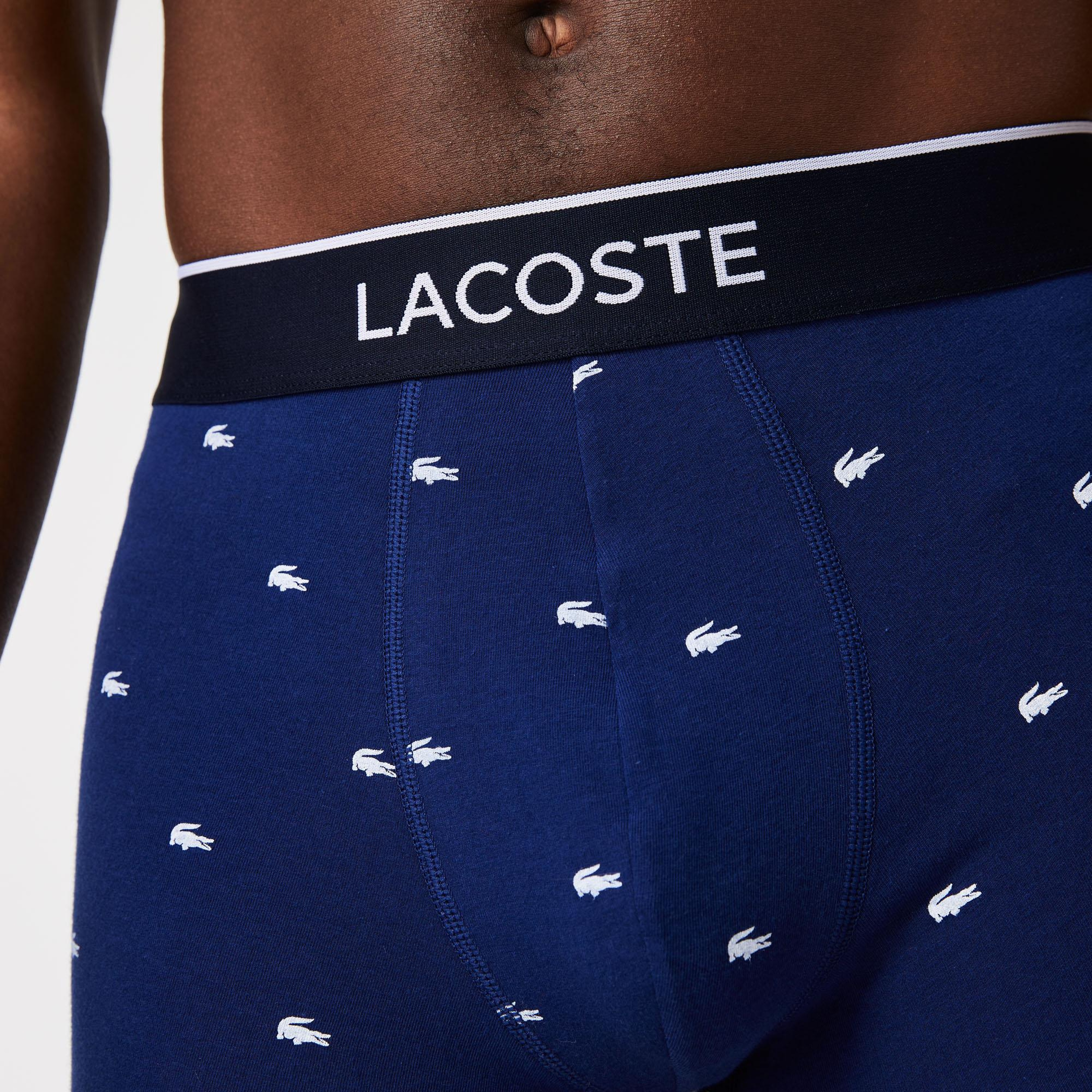 Lacoste Erkek 3'lü Renkli Boxer