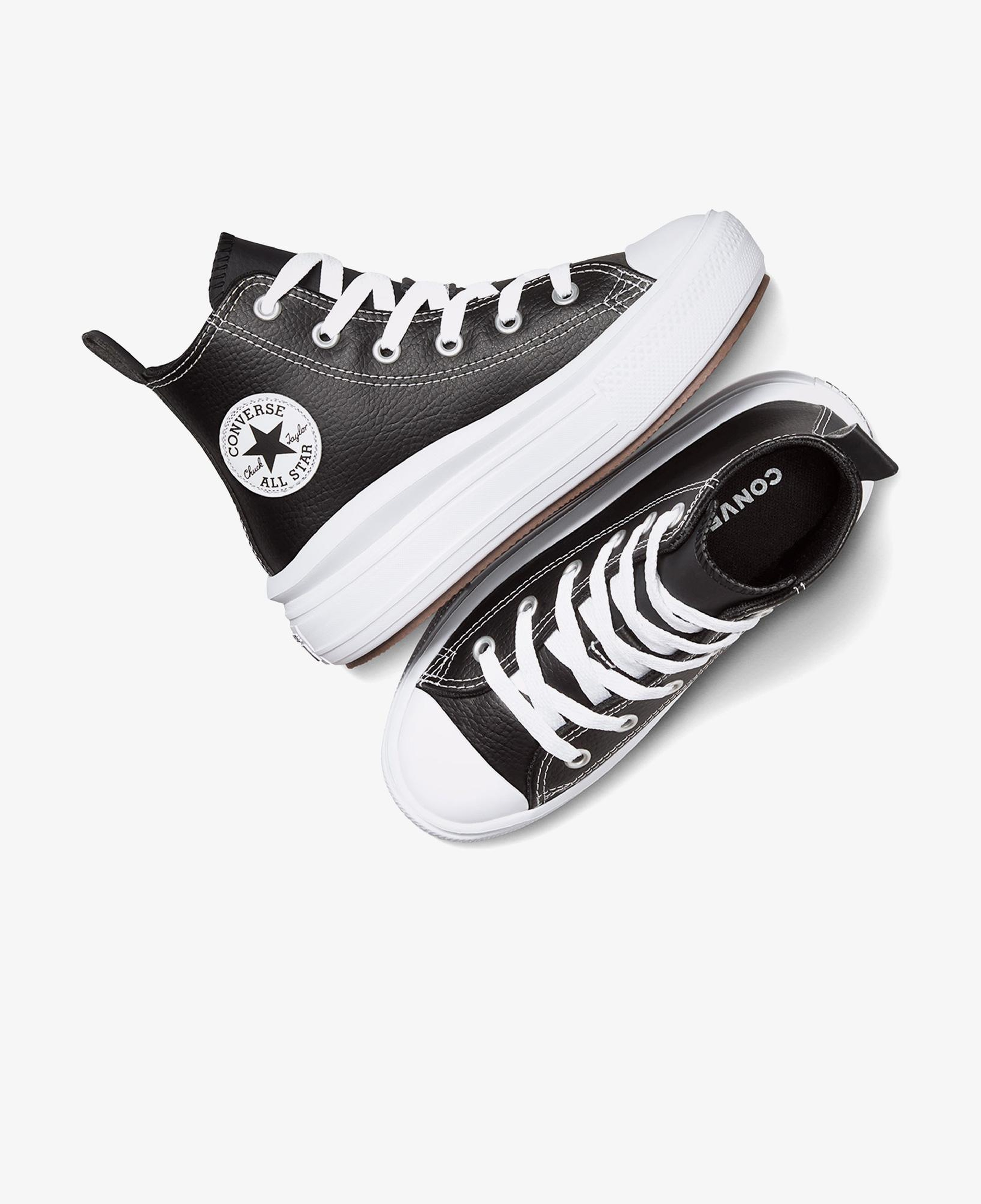 Converse Chuck Taylor All Star Move Platform Çocuk Siyah Deri Sneaker